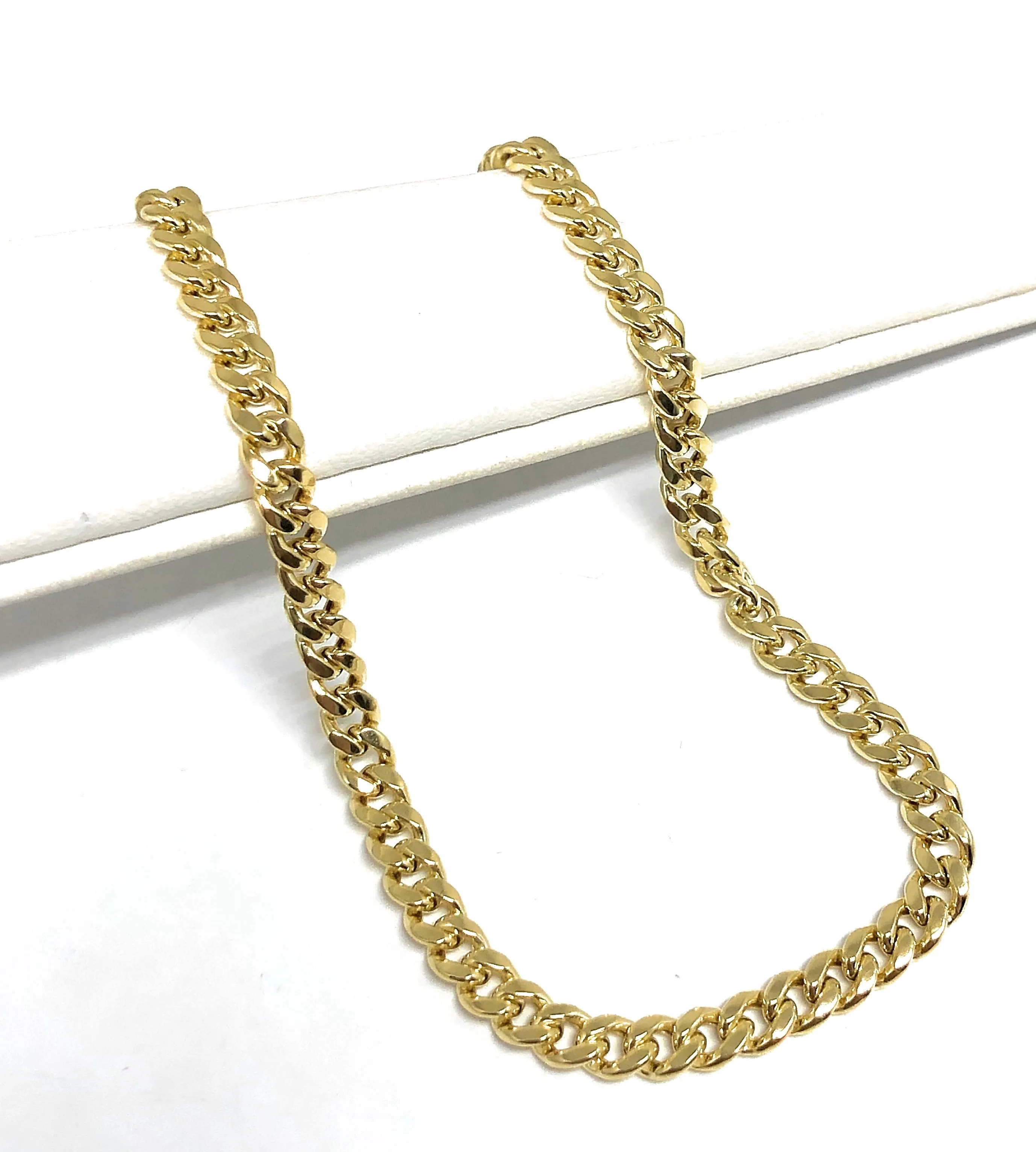 10k Solid Gold Yellow Miami Cuban Link Brracelet/Anklet 6-10 inch 4.3mm Width