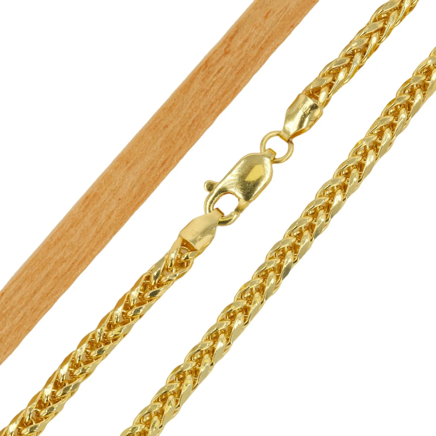 10K Yellow Gold Palm Anklet Bracelet-226761