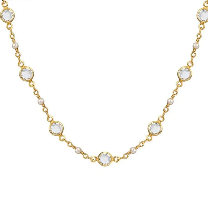 14k Gold Filled Pearl Anklet