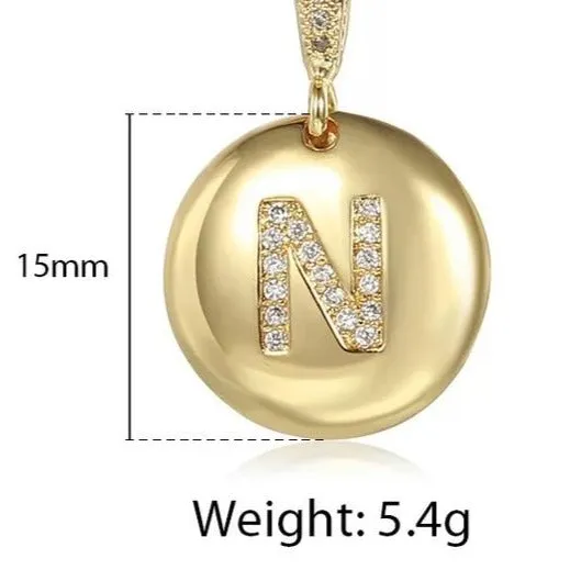 18K Gold Plated Initial Anklet