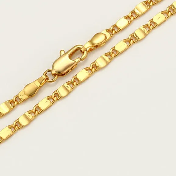 24k Gold Plated Snail Chain Anklet