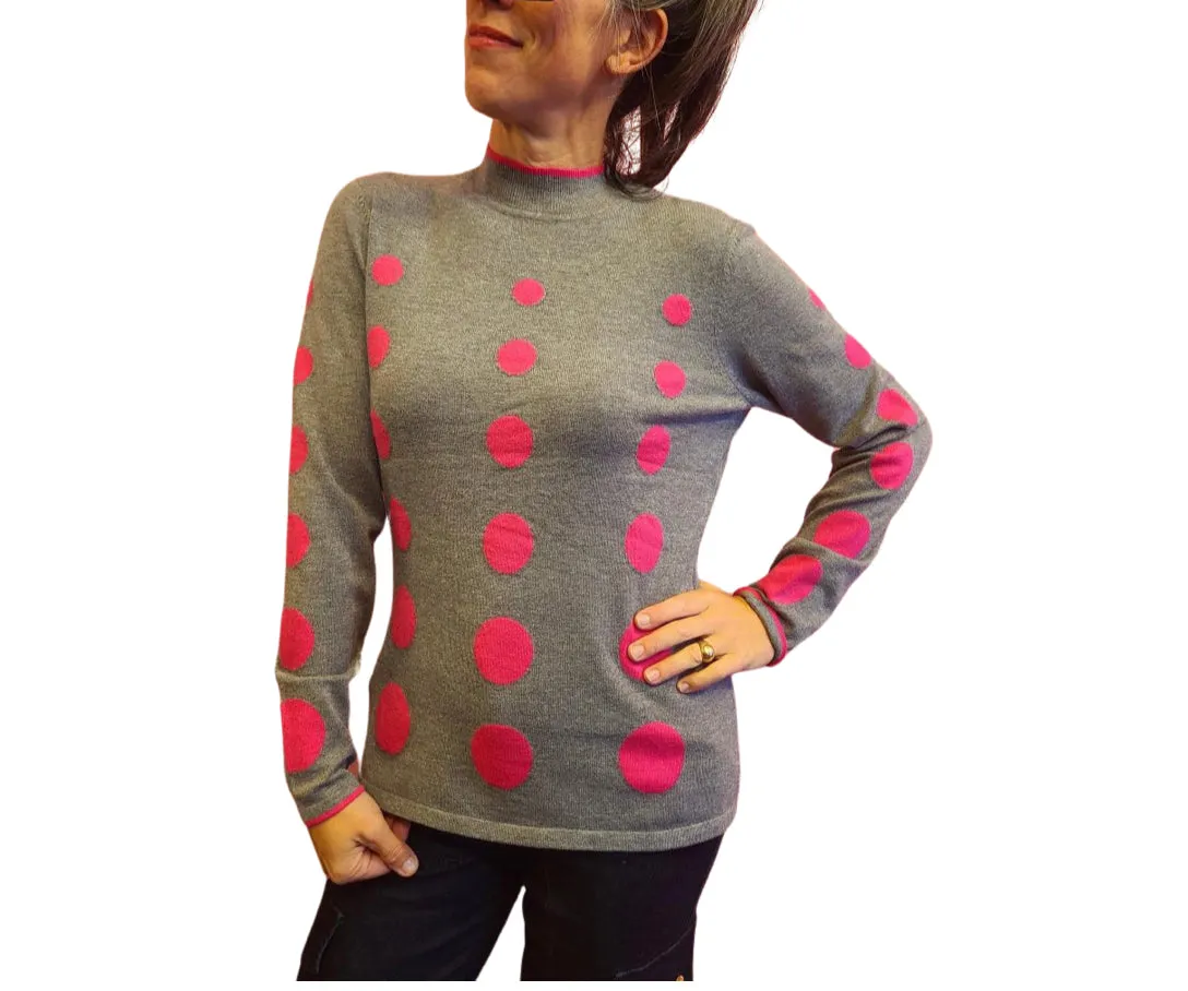 6568 Knit Pink Pullover