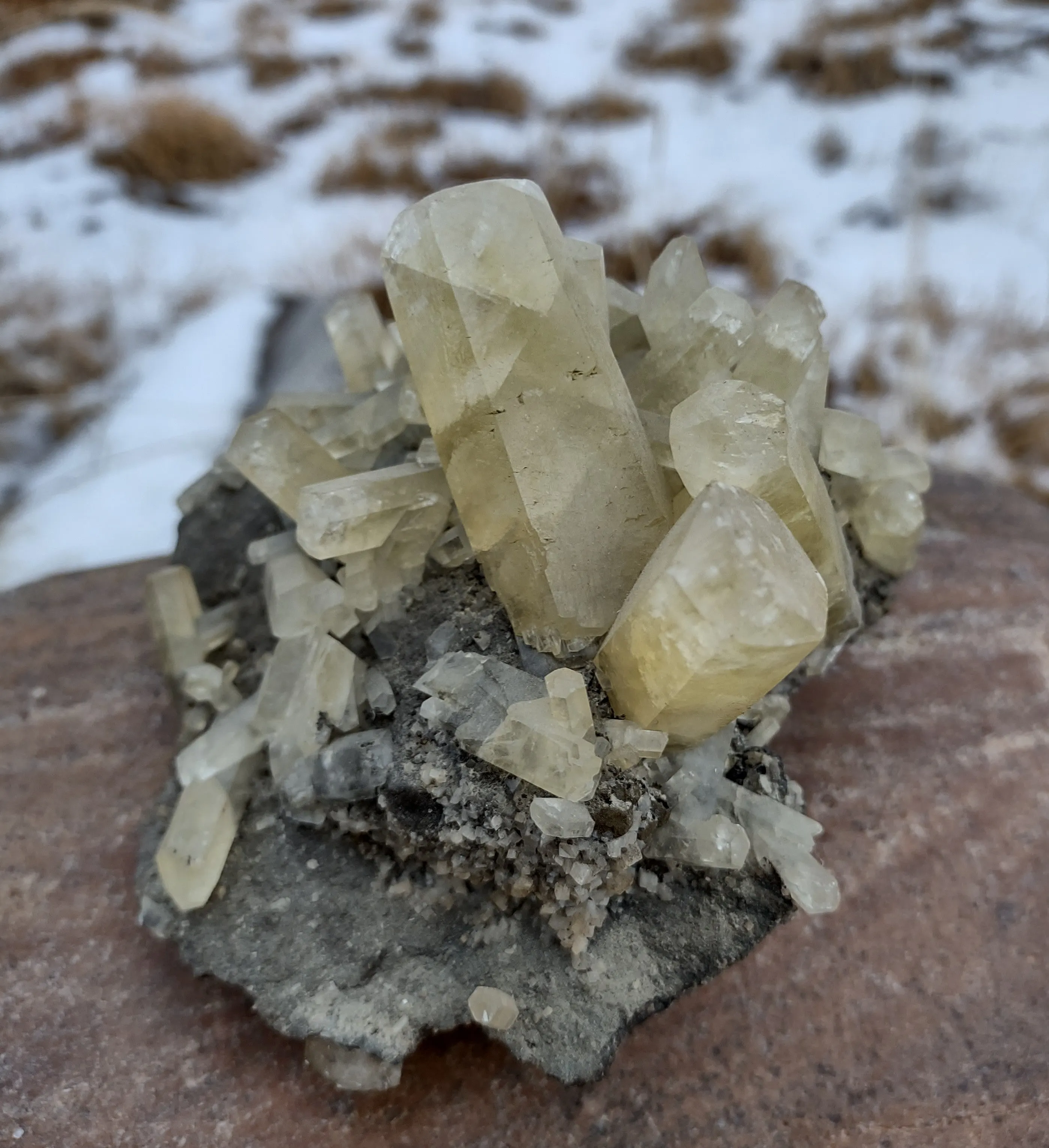 737 G AMAZING ONE OF A KIND CALCITE SPECIMEN