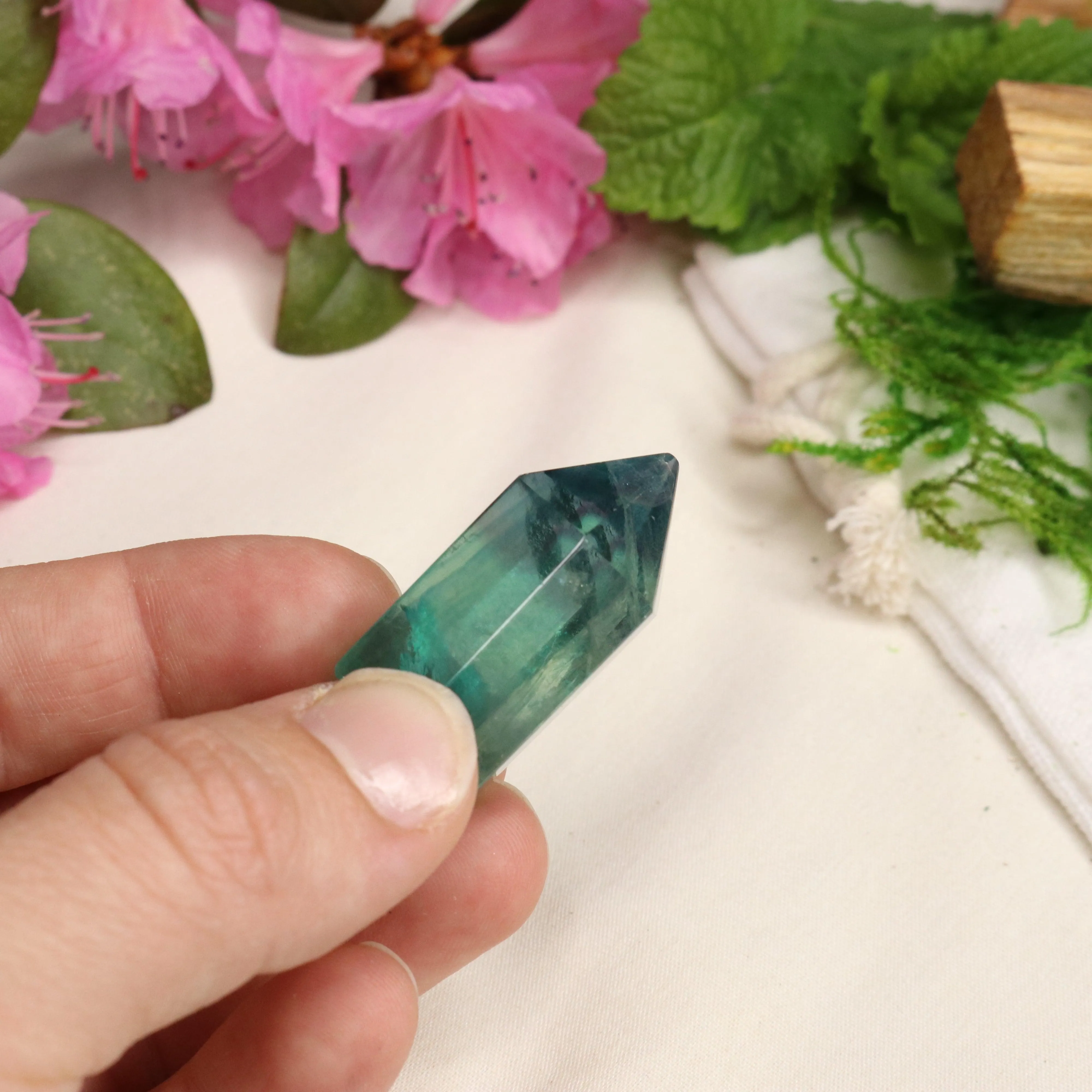 AA Grade Fluorite Polished Mini Point #1