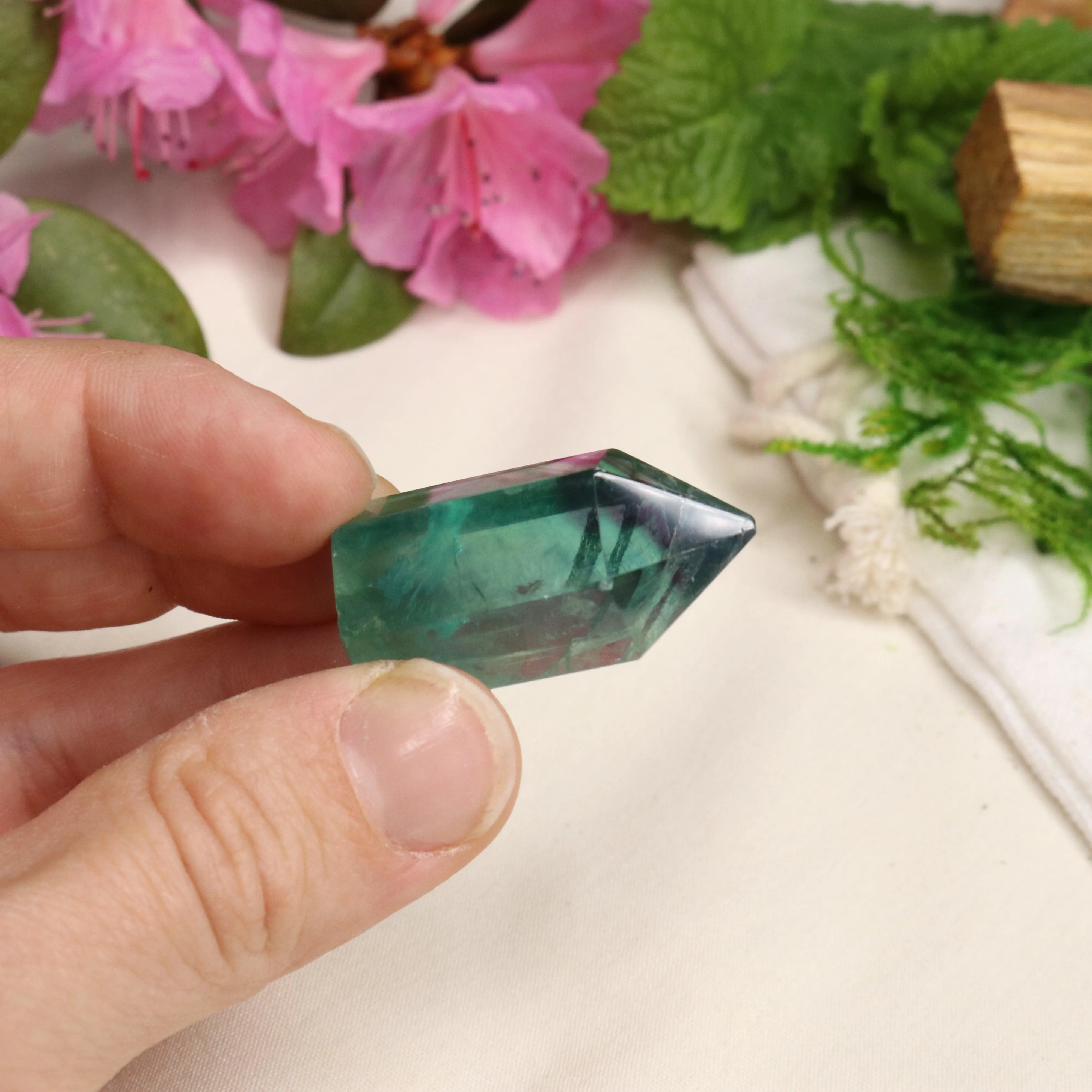 AA Grade Fluorite Polished Mini Point #1