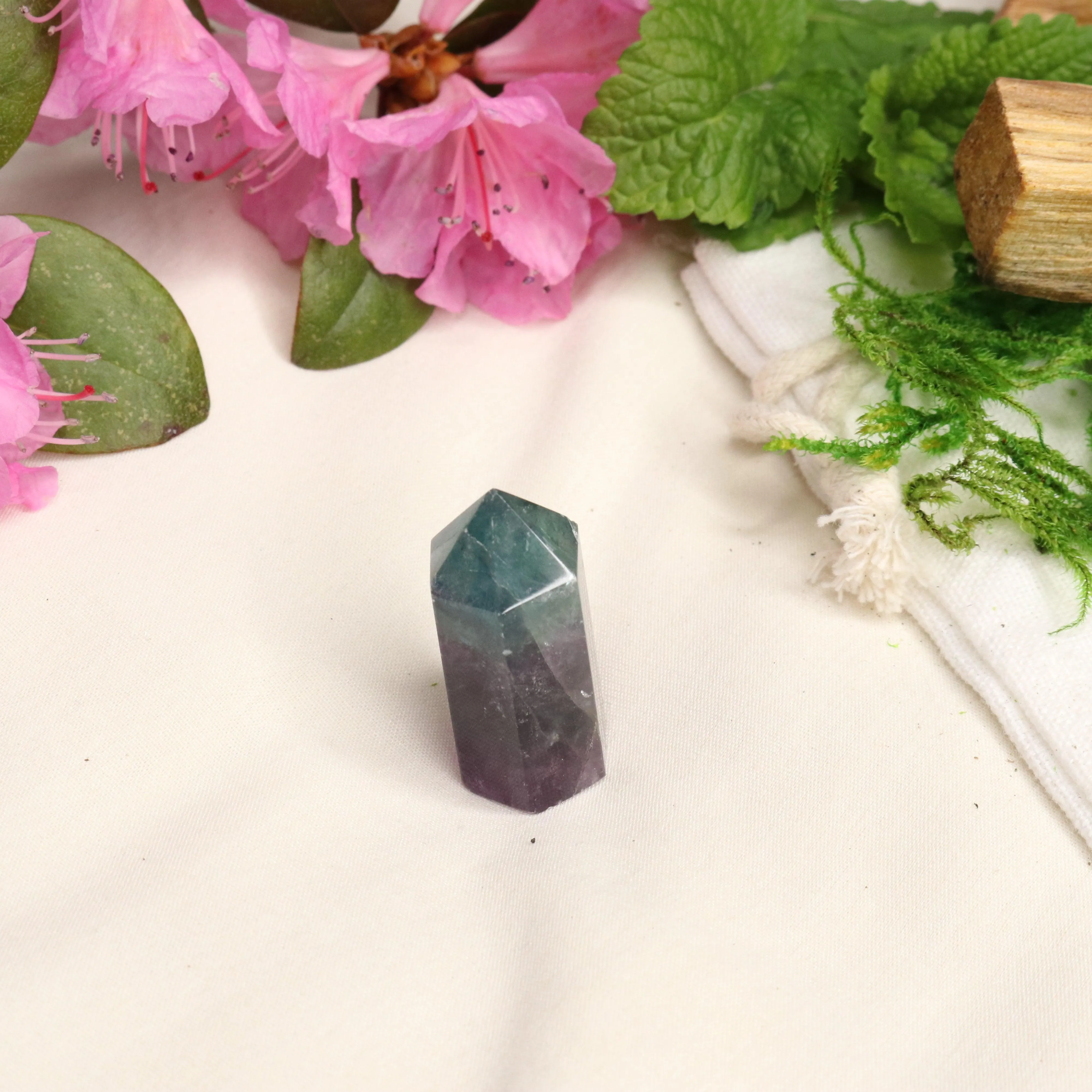 AA Grade Rainbow Fluorite Polished Mini Point #3