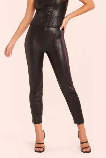 AMANDA UPRICHARD ROMANA STRETCH LEATHER PANTS