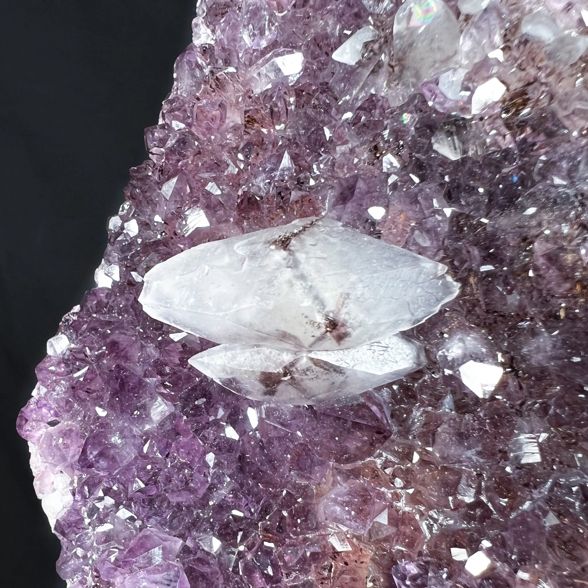 Amethyst and Calcite Geode