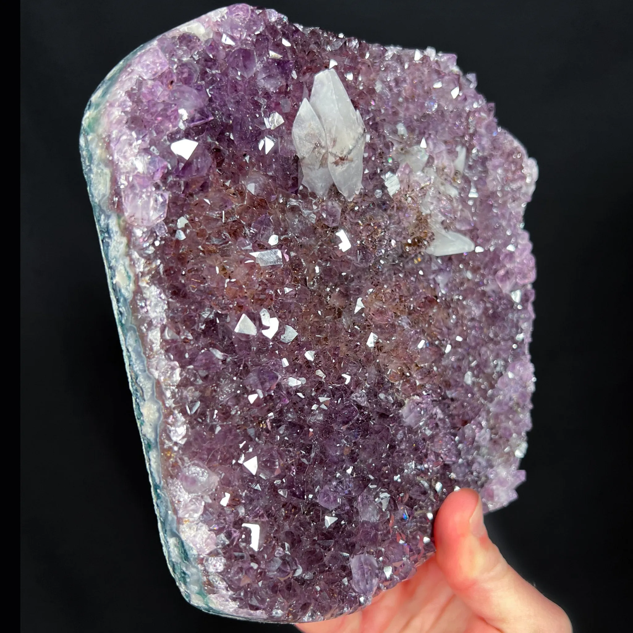 Amethyst and Calcite Geode