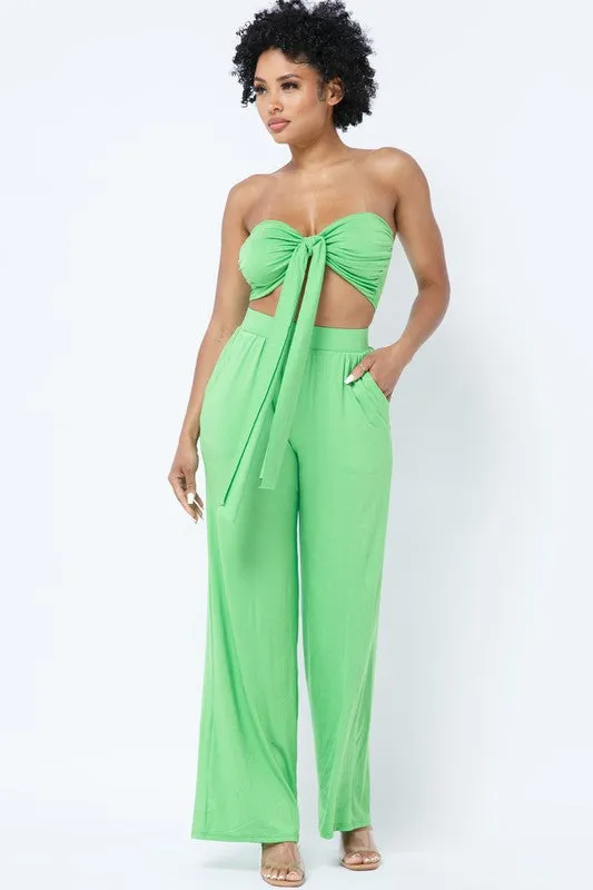 Amina Summer High Waist Pant Set