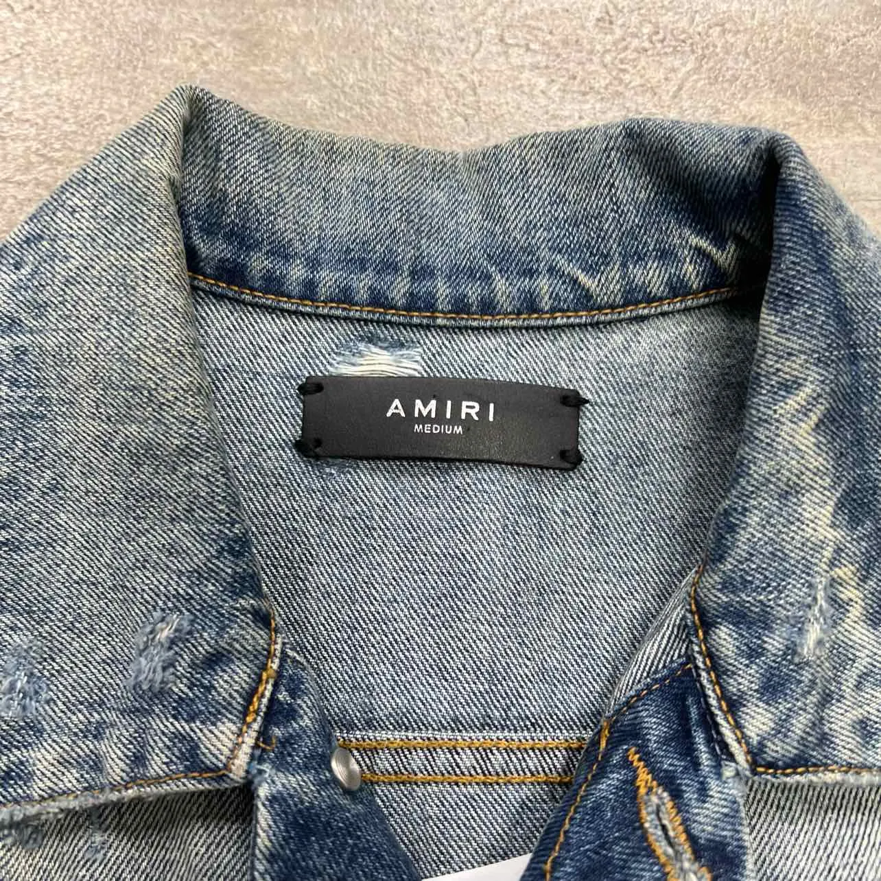 Amiri Denim Jacket LOVERS Blue Used Size 48