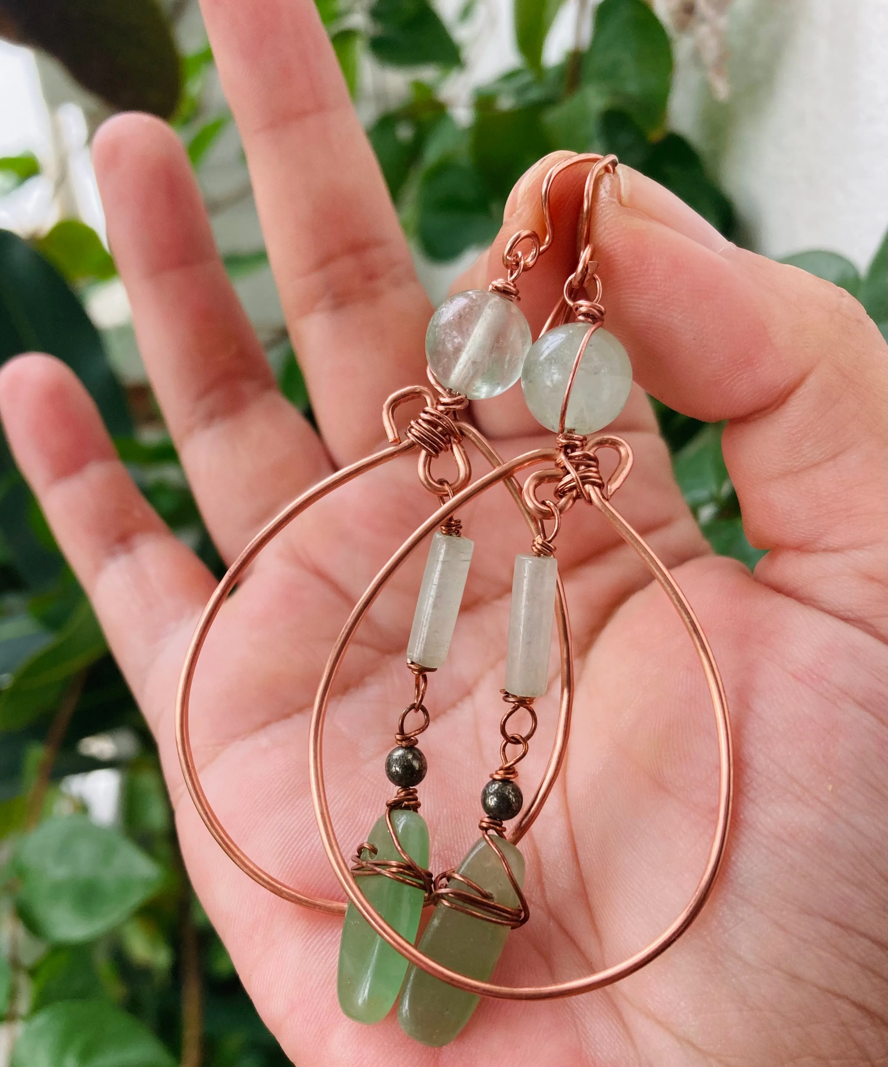 Aventurine Fluorite Earrings