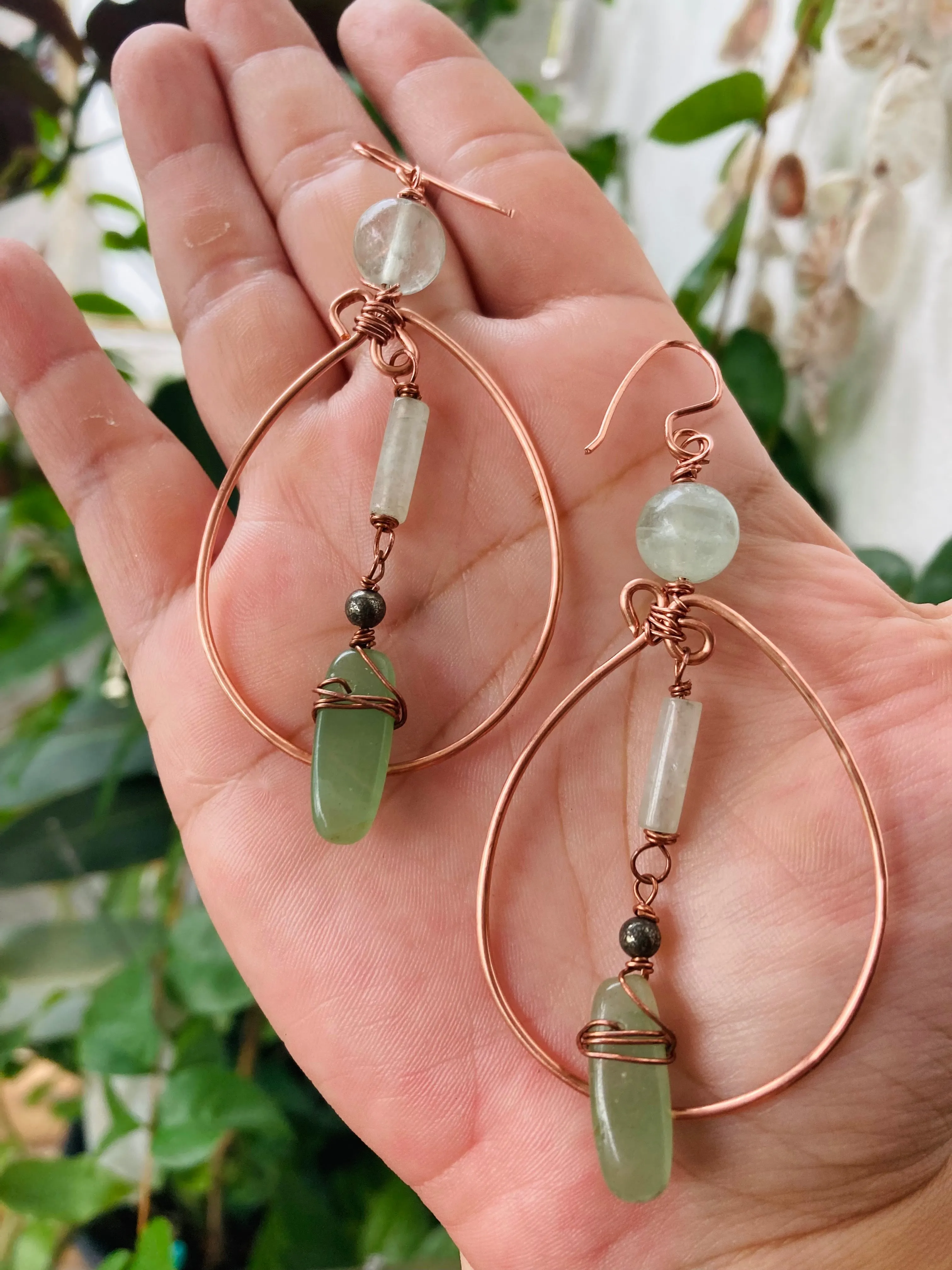 Aventurine Fluorite Earrings