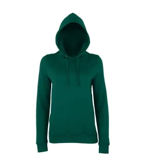 AWDis Just Hoods Womens/Ladies Girlie College Pullover Hoodie (Bottle Green) - UTRW3481