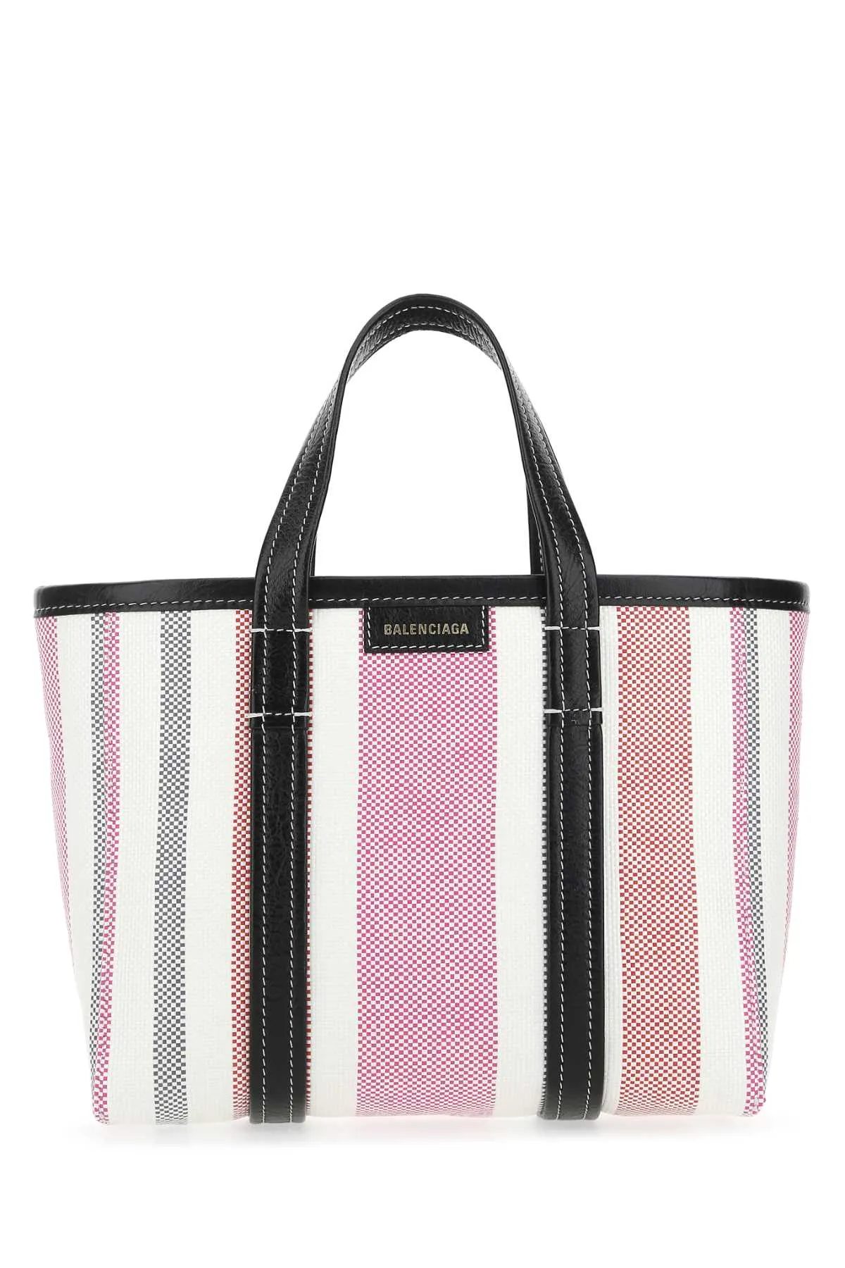 Balenciaga Small Striped Tote Bag