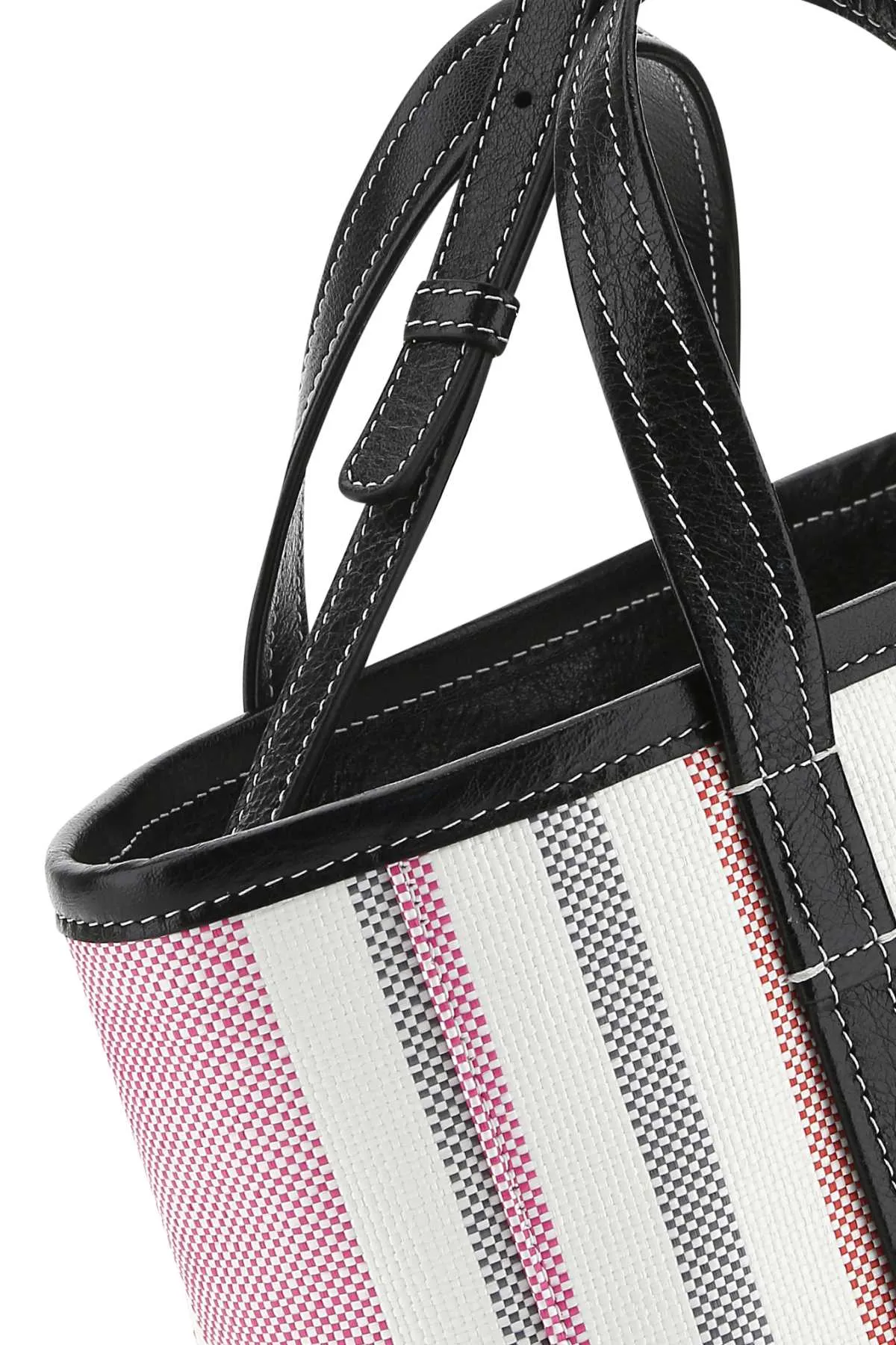 Balenciaga Small Striped Tote Bag