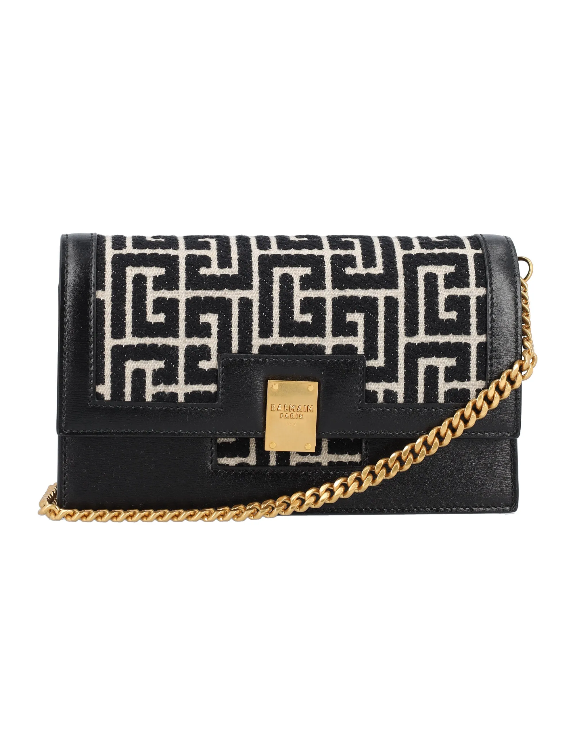 Balmain 1945 Monogram Jacquard Mini Bag