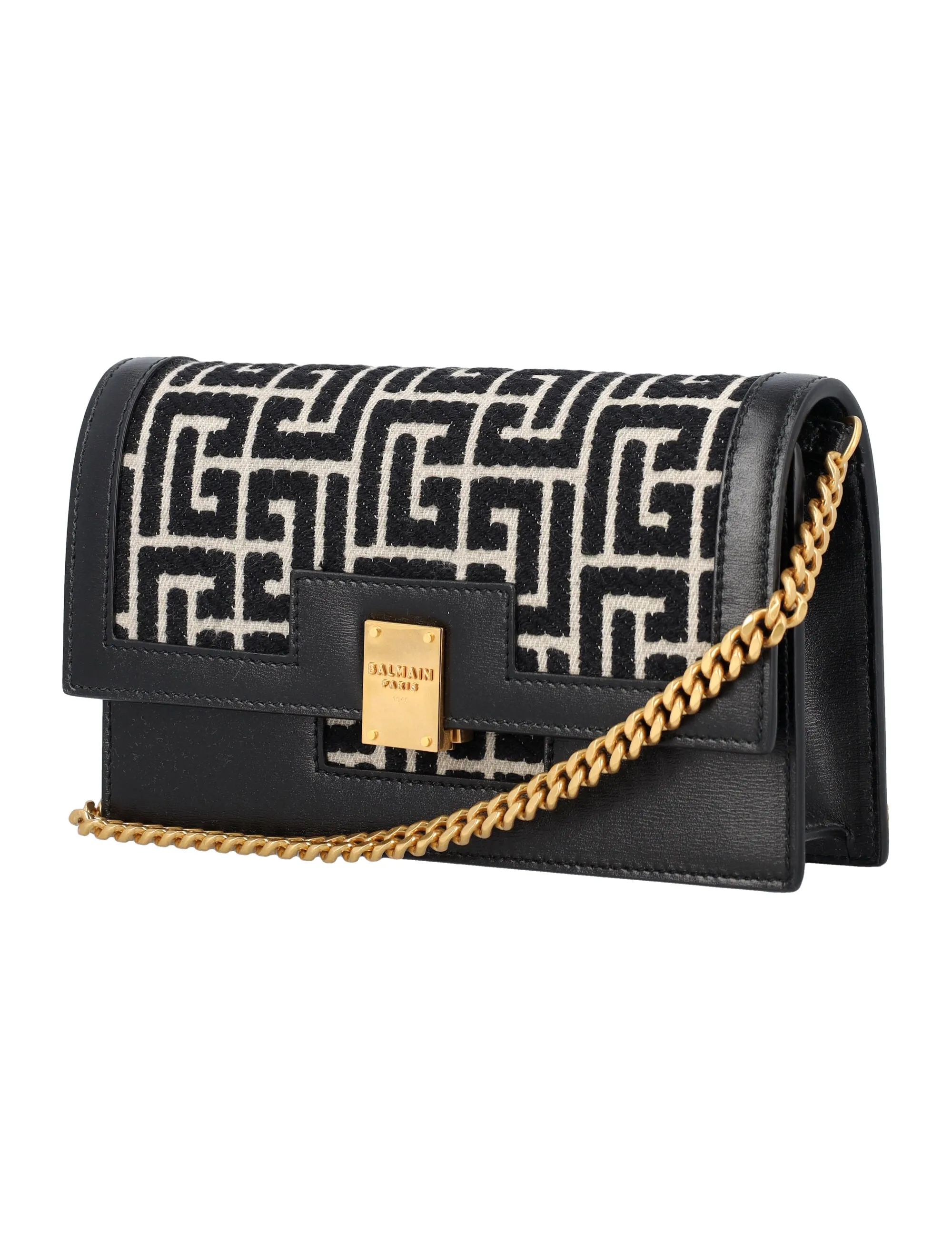 Balmain 1945 Monogram Jacquard Mini Bag