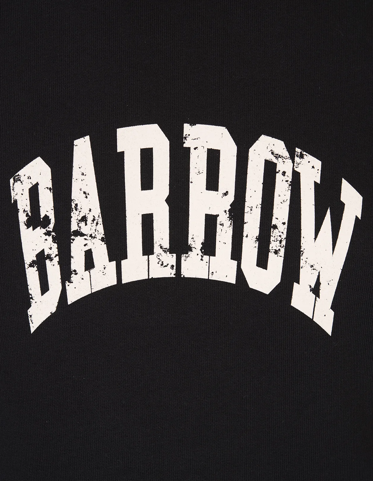 BARROW Black Hoodie with Logo and Smile