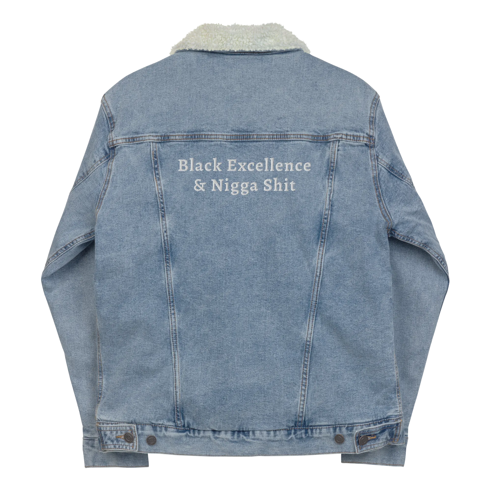 Black Excellence &... Sherpa Denim Jacket