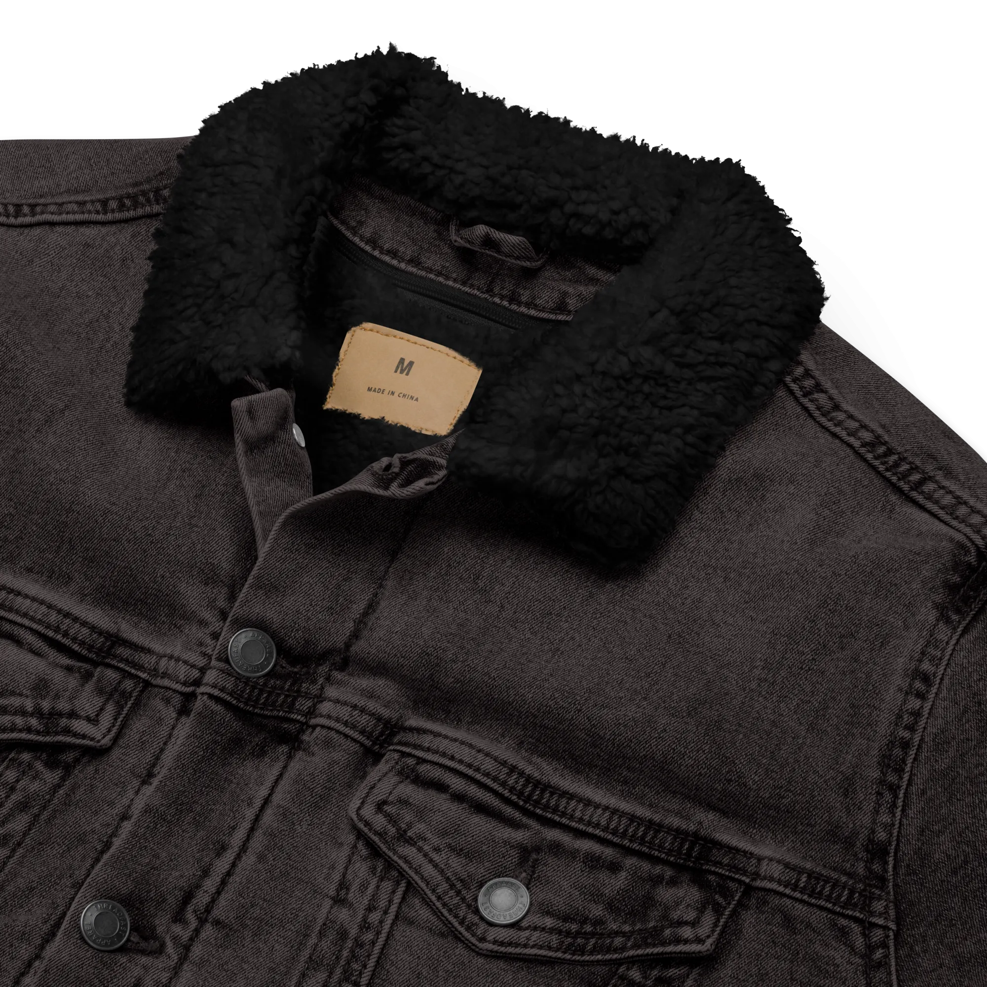 Black Excellence &... Sherpa Denim Jacket