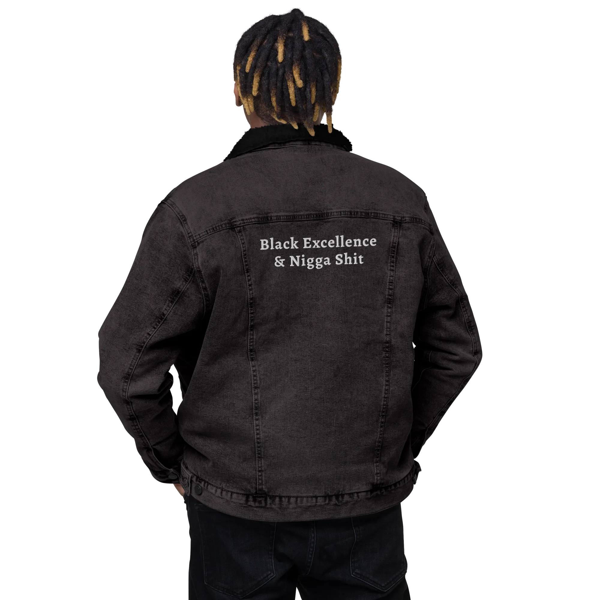 Black Excellence &... Sherpa Denim Jacket