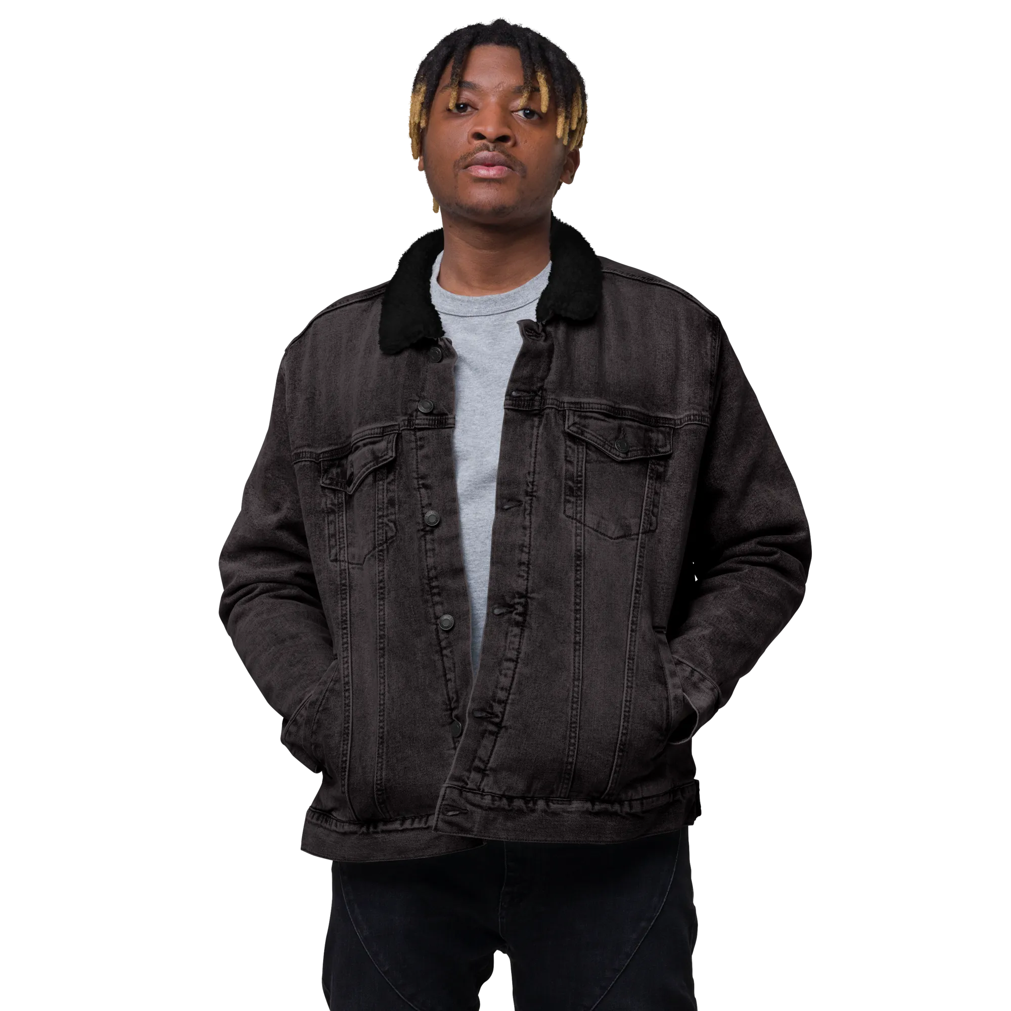 Black Excellence &... Sherpa Denim Jacket