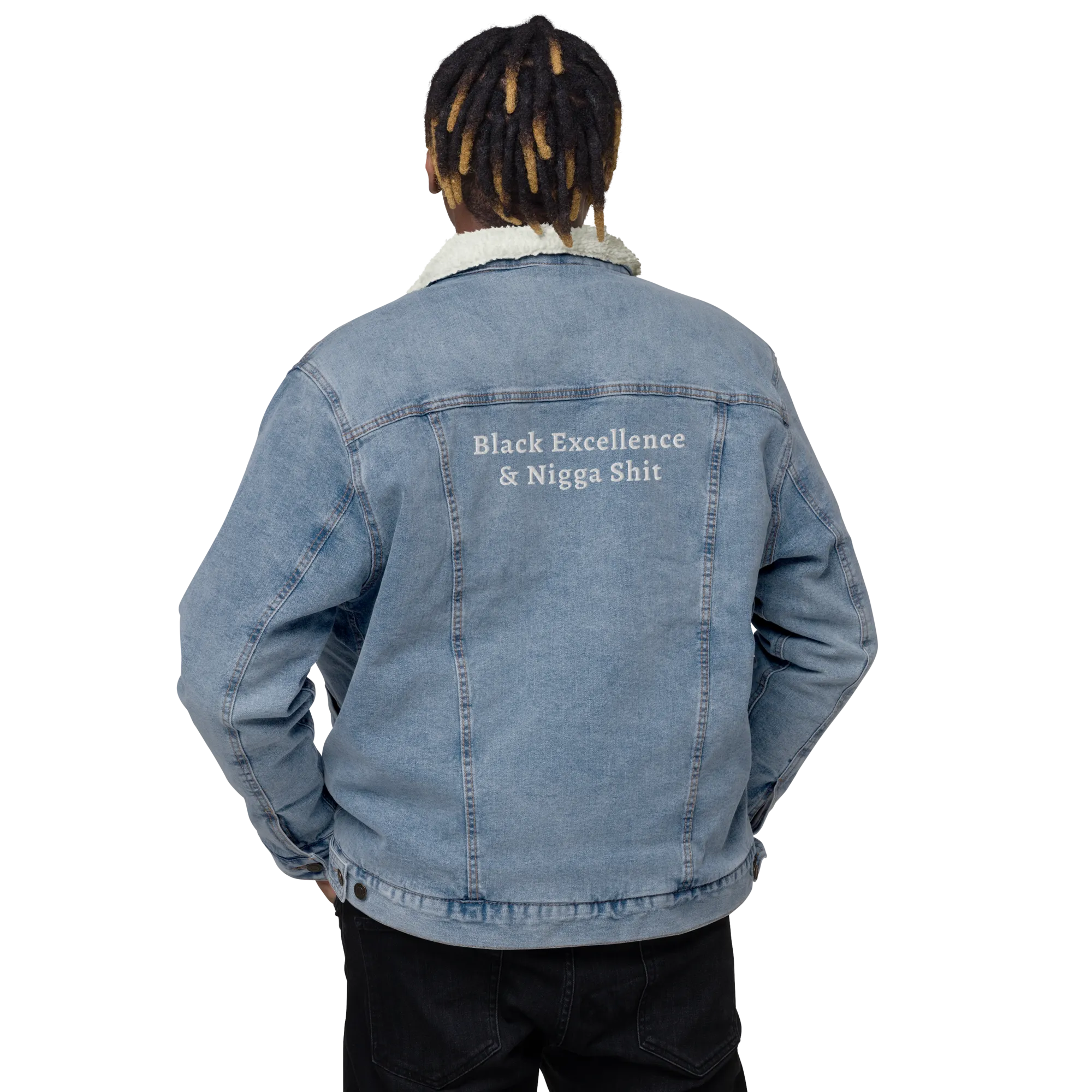 Black Excellence &... Sherpa Denim Jacket