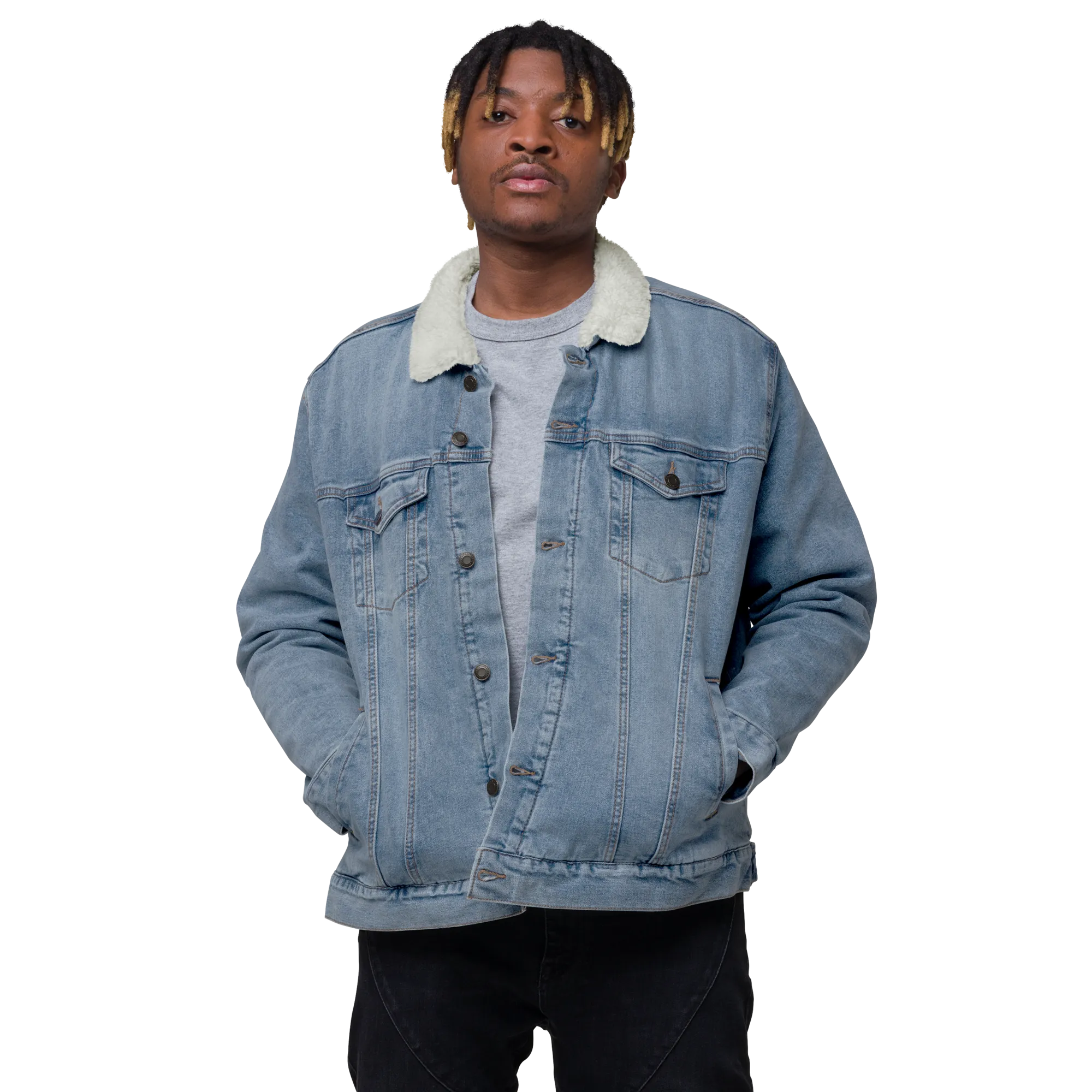 Black Excellence &... Sherpa Denim Jacket