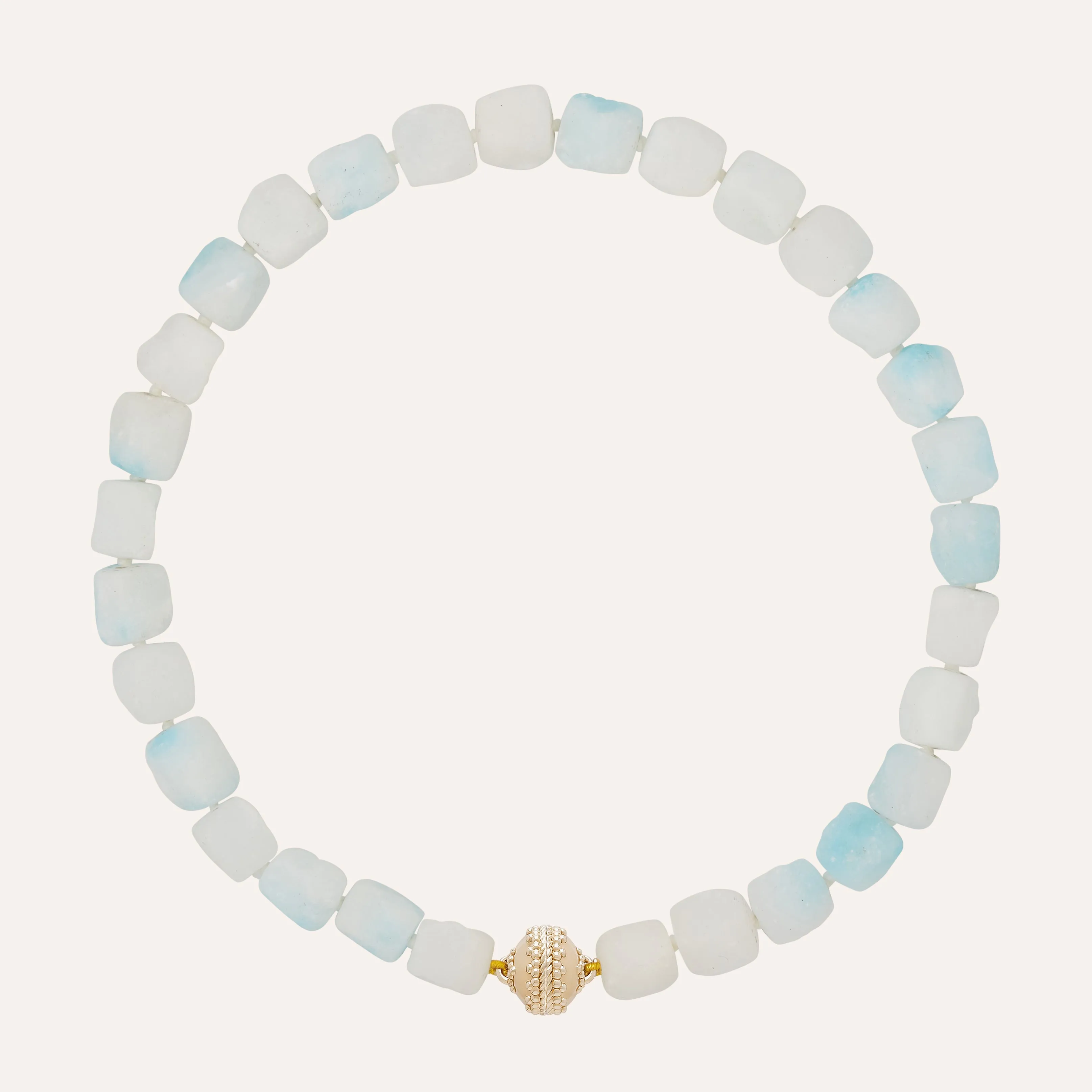 Blue Calcite 12mm Necklace