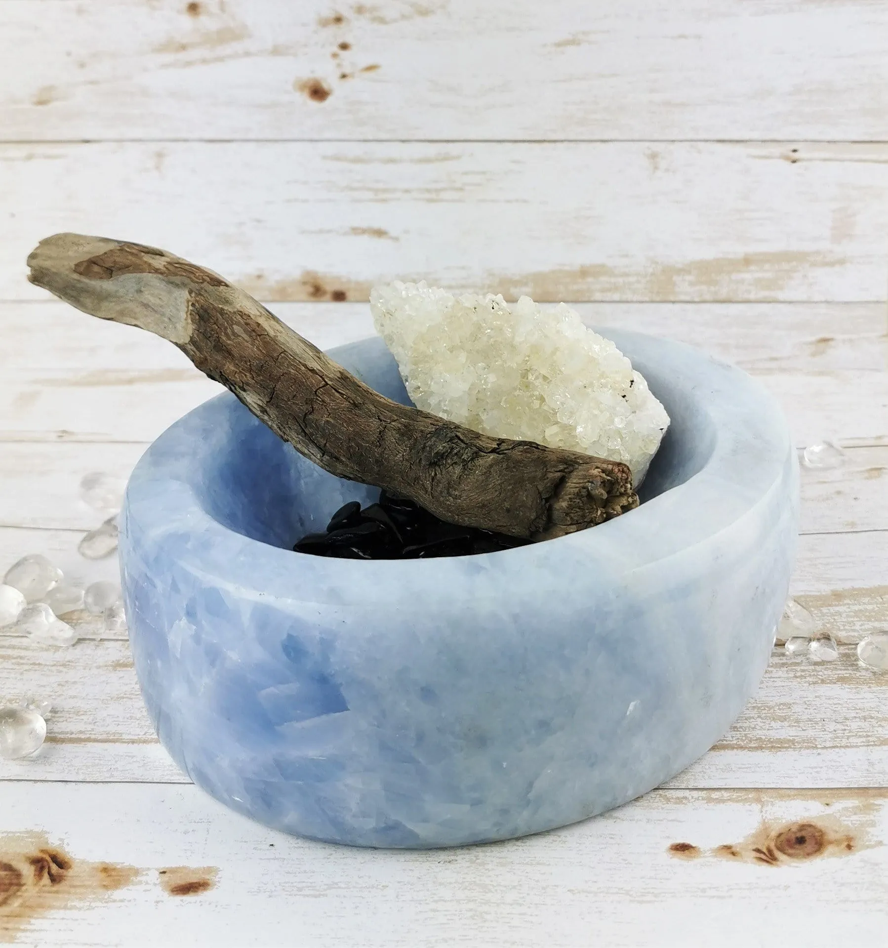 Blue Calcite Bowl