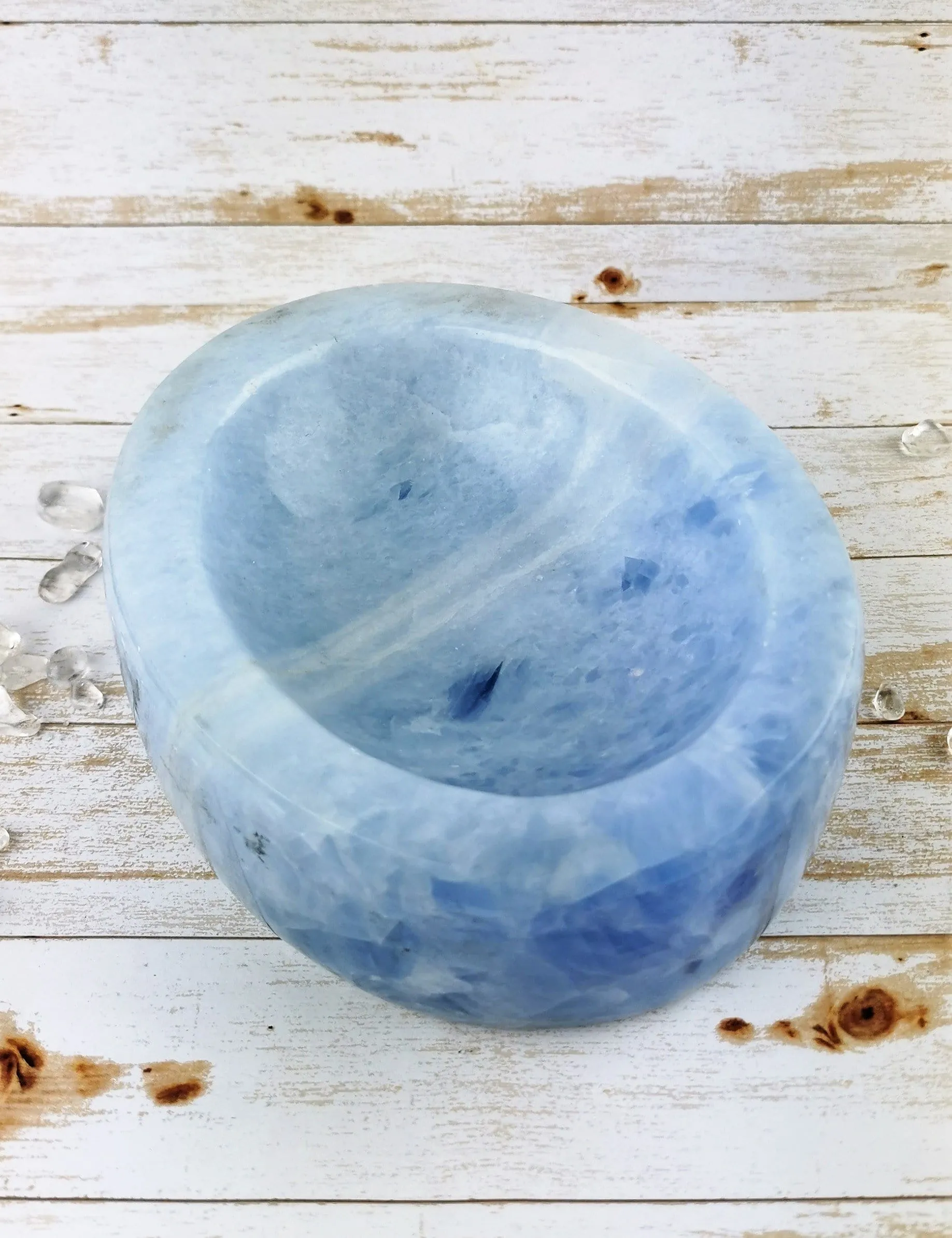 Blue Calcite Bowl