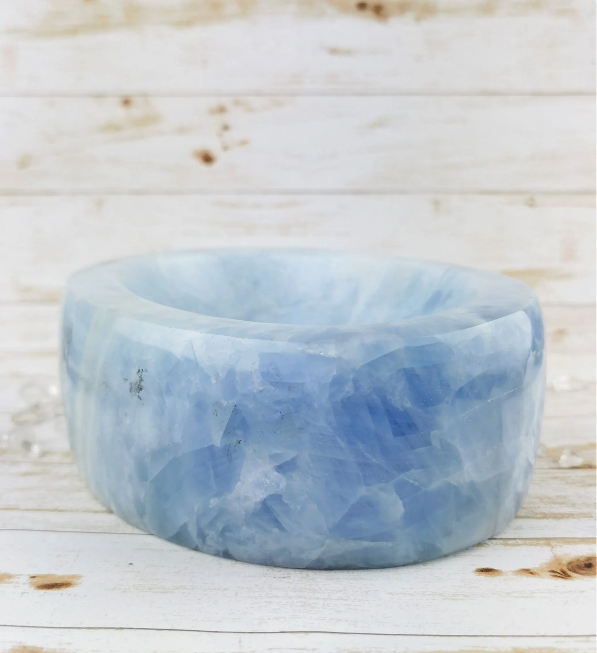 Blue Calcite Bowl