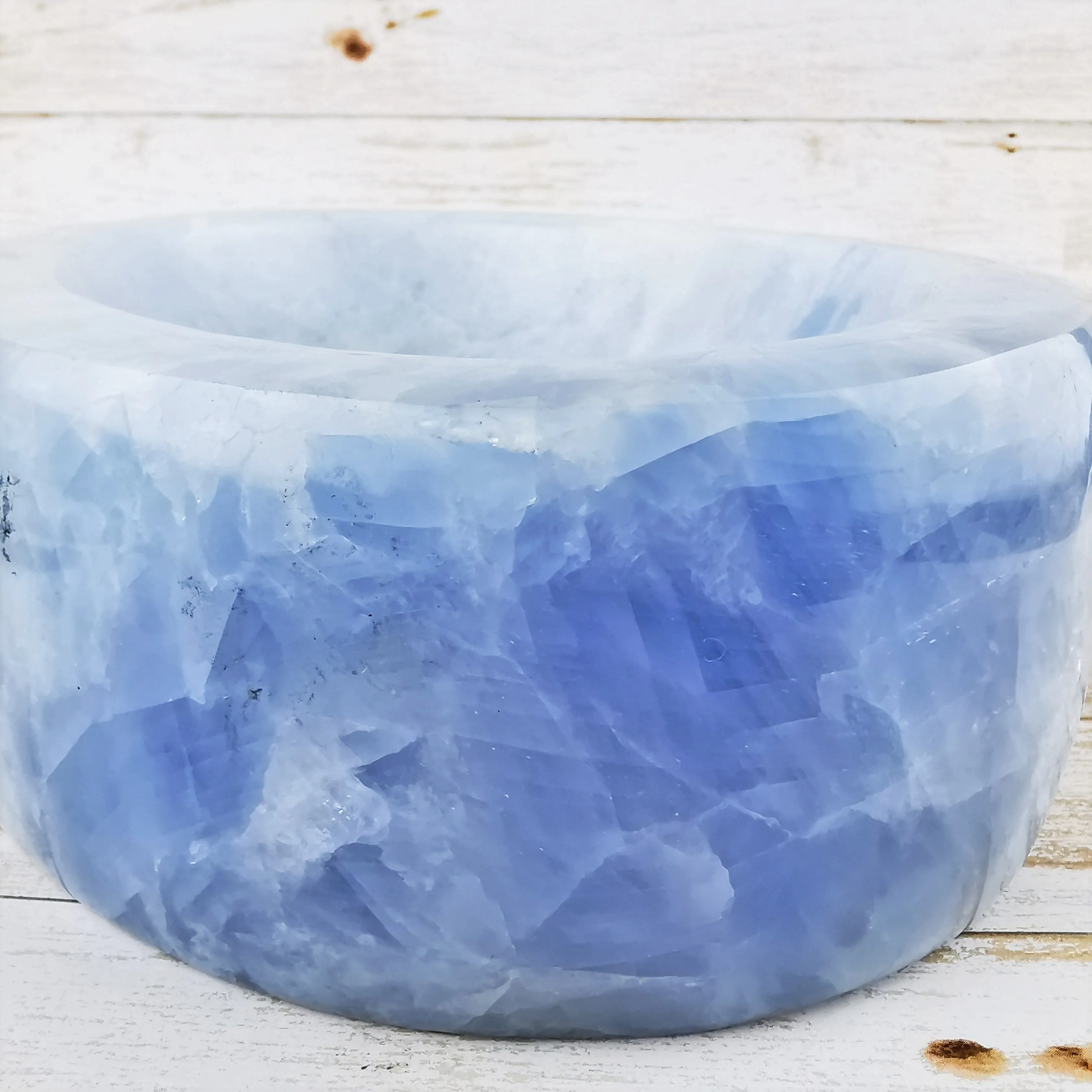 Blue Calcite Bowl