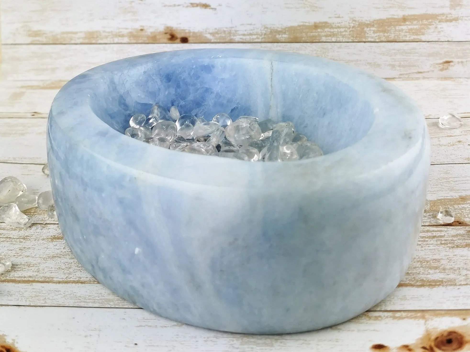 Blue Calcite Bowl