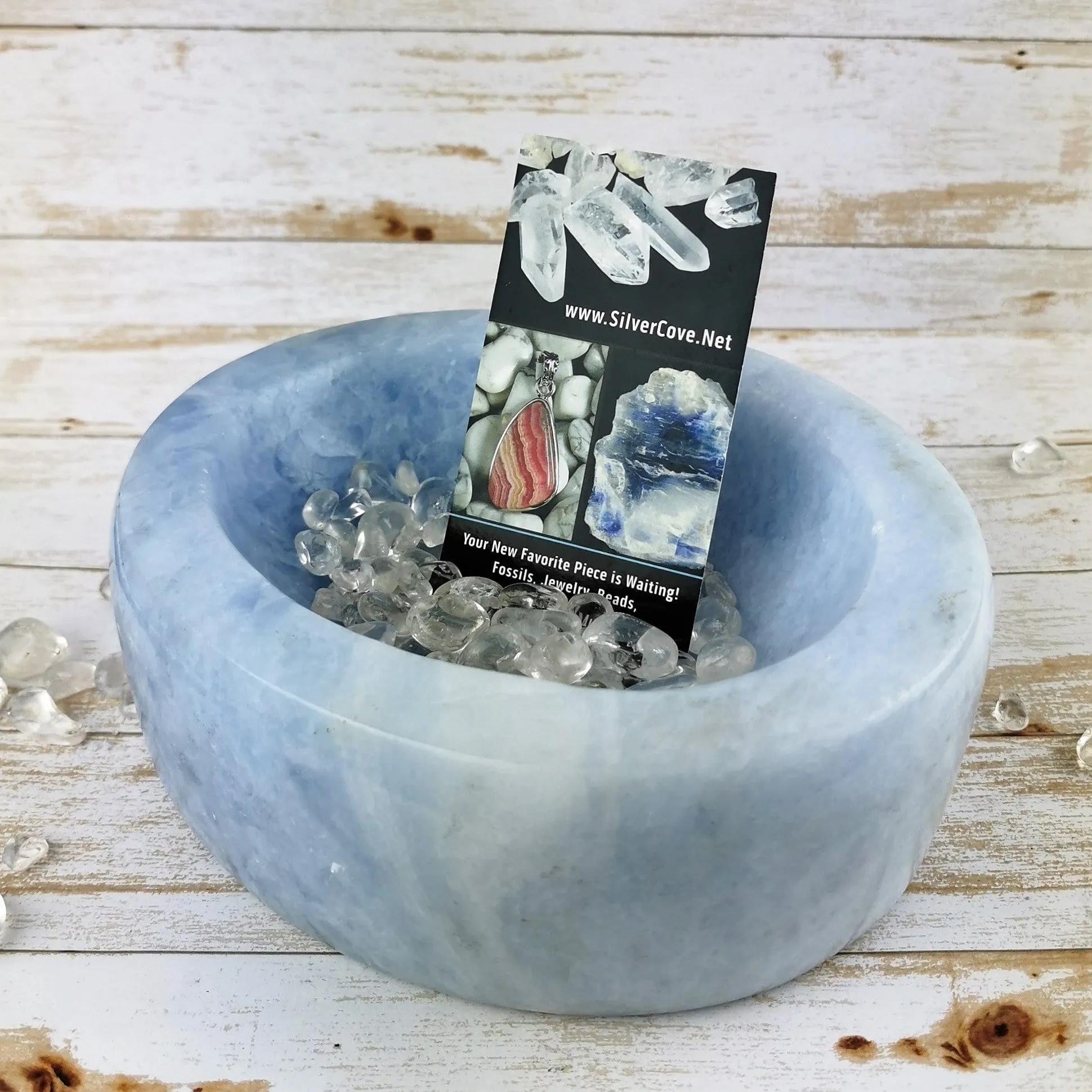 Blue Calcite Bowl