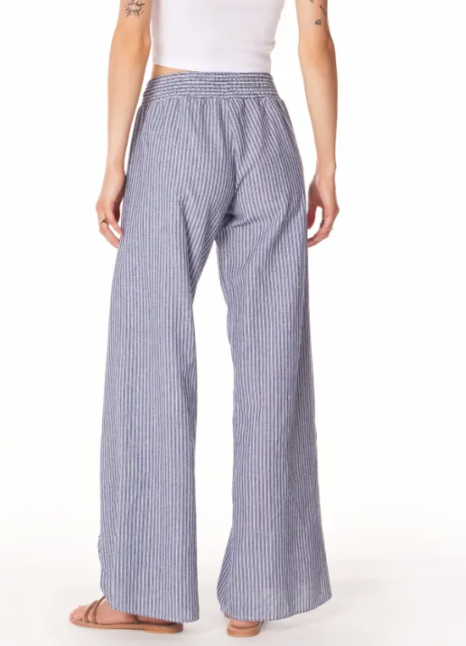 BOBI SMOCKED WAIST WRAP LEG PANT