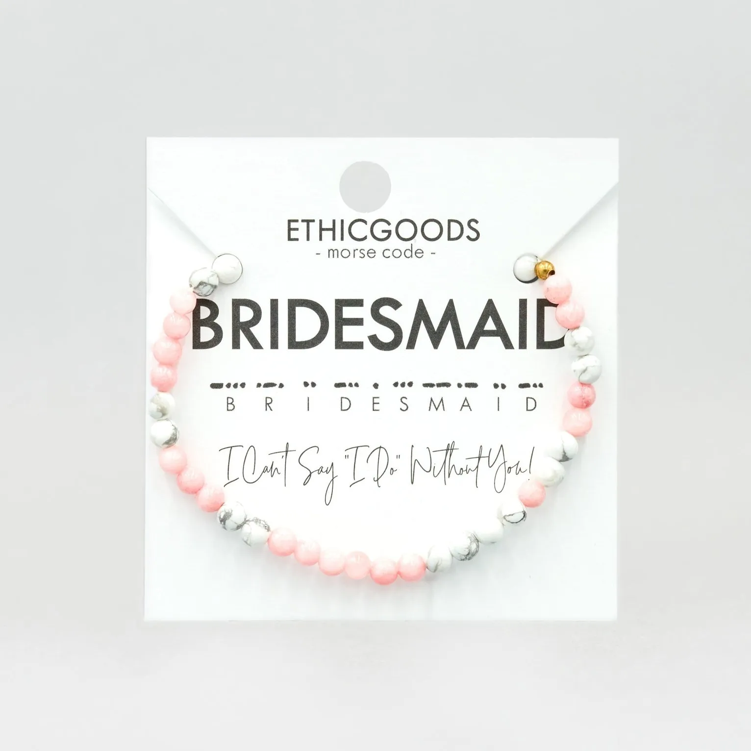 Bridesmaid Morse Code Bracelet