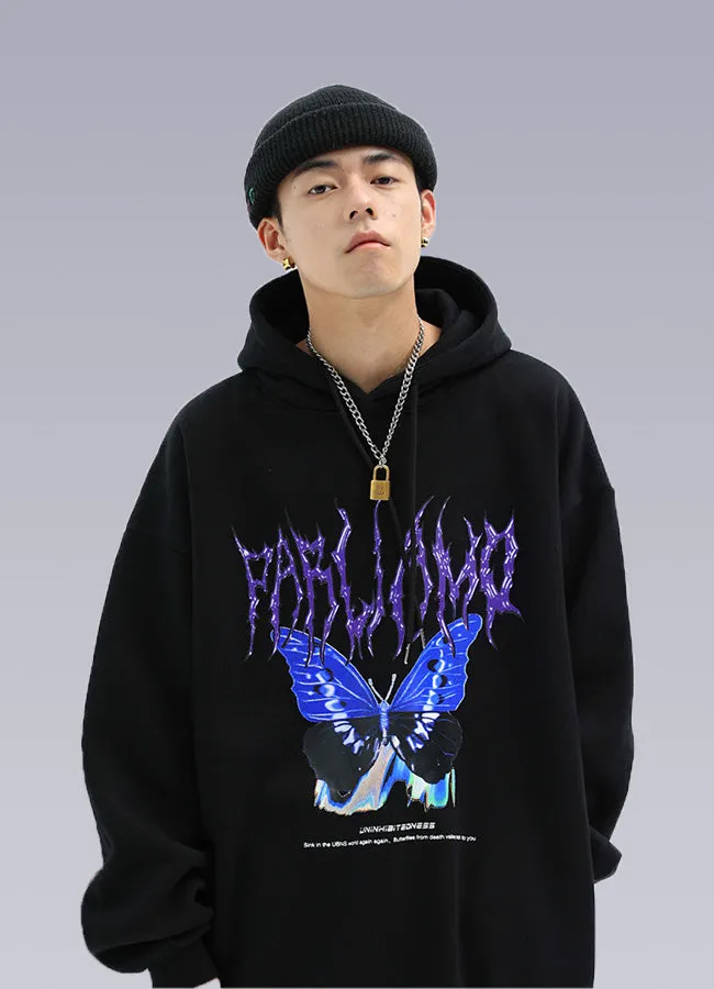 butterfly black hoodie