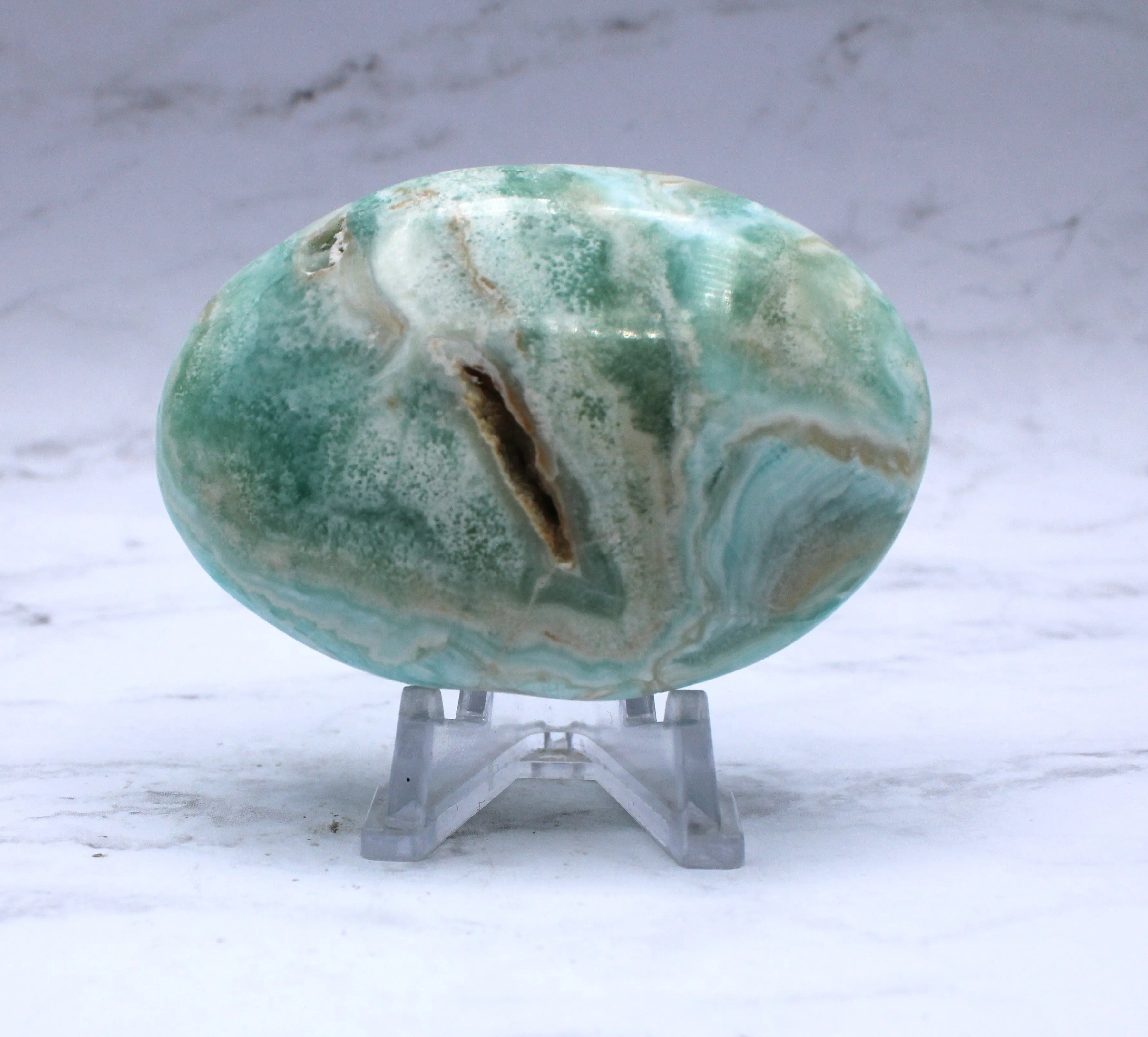 Caribbean Calcite Palm Stone