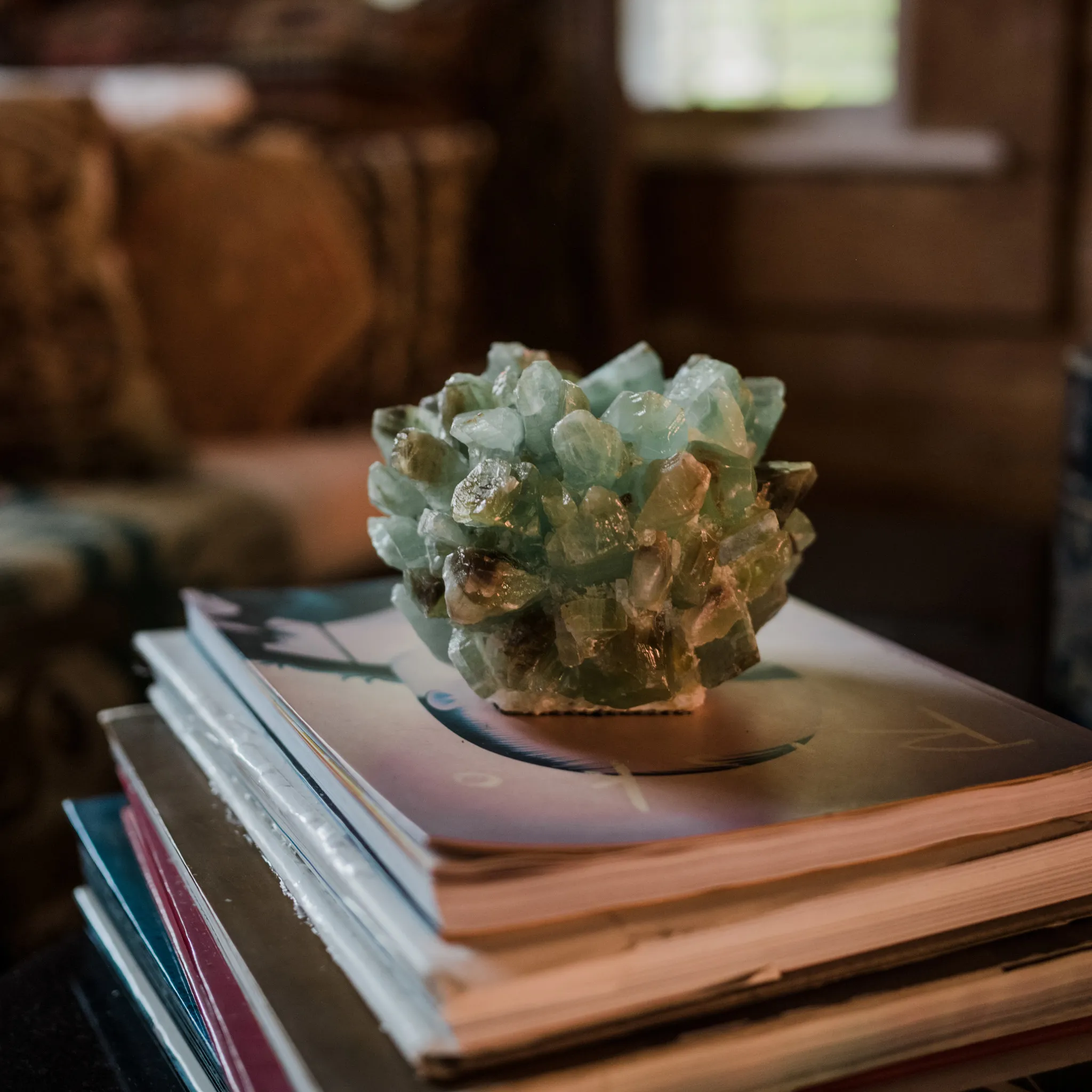 Celadon Calcite Classic Votive Candle Holder