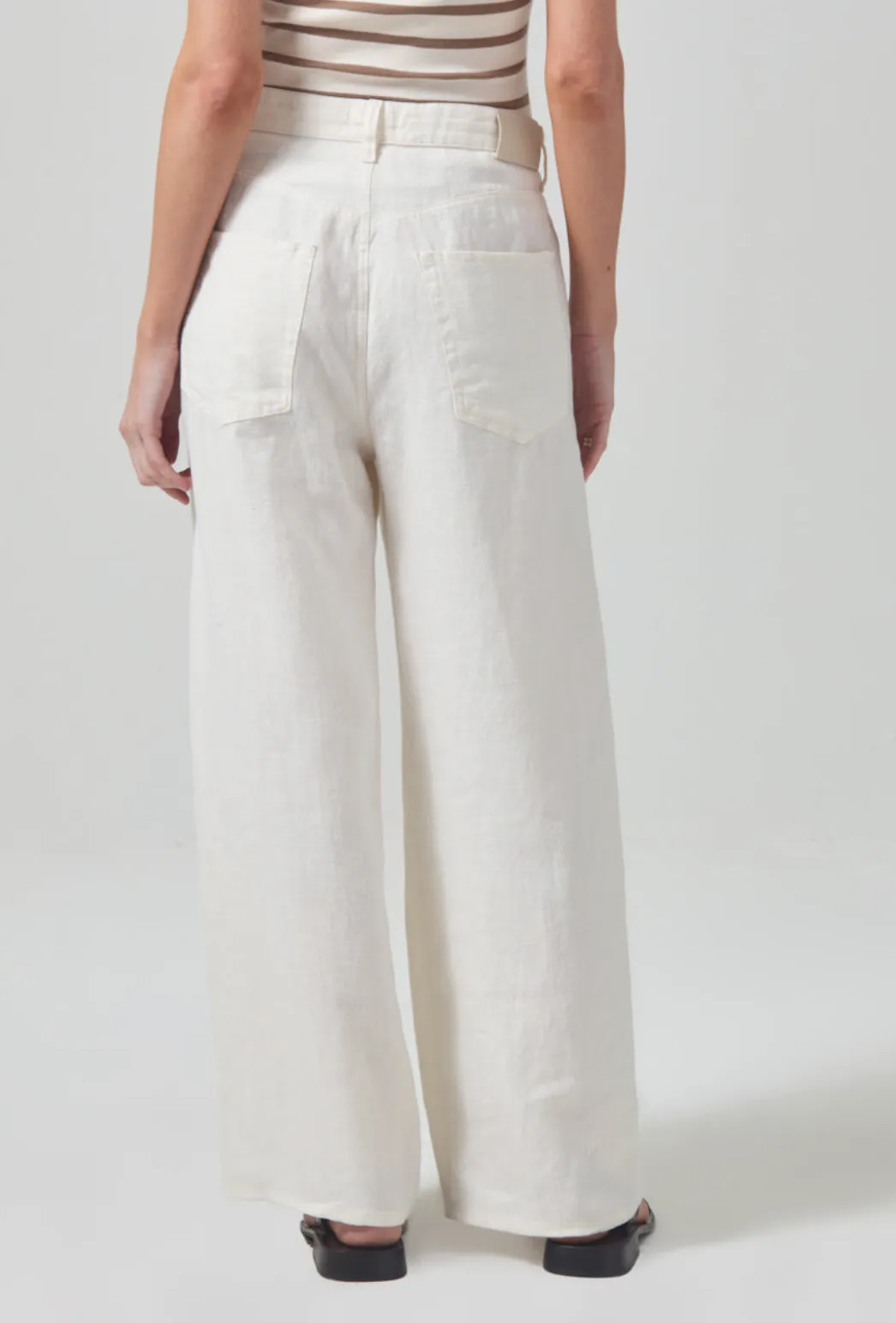 CITIZENS OF HUMANITY BRYNN DRAWSTRING LINEN TROUSER