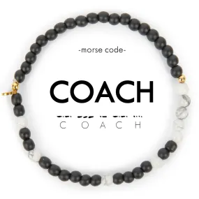 Coach Morse Code Bracelet