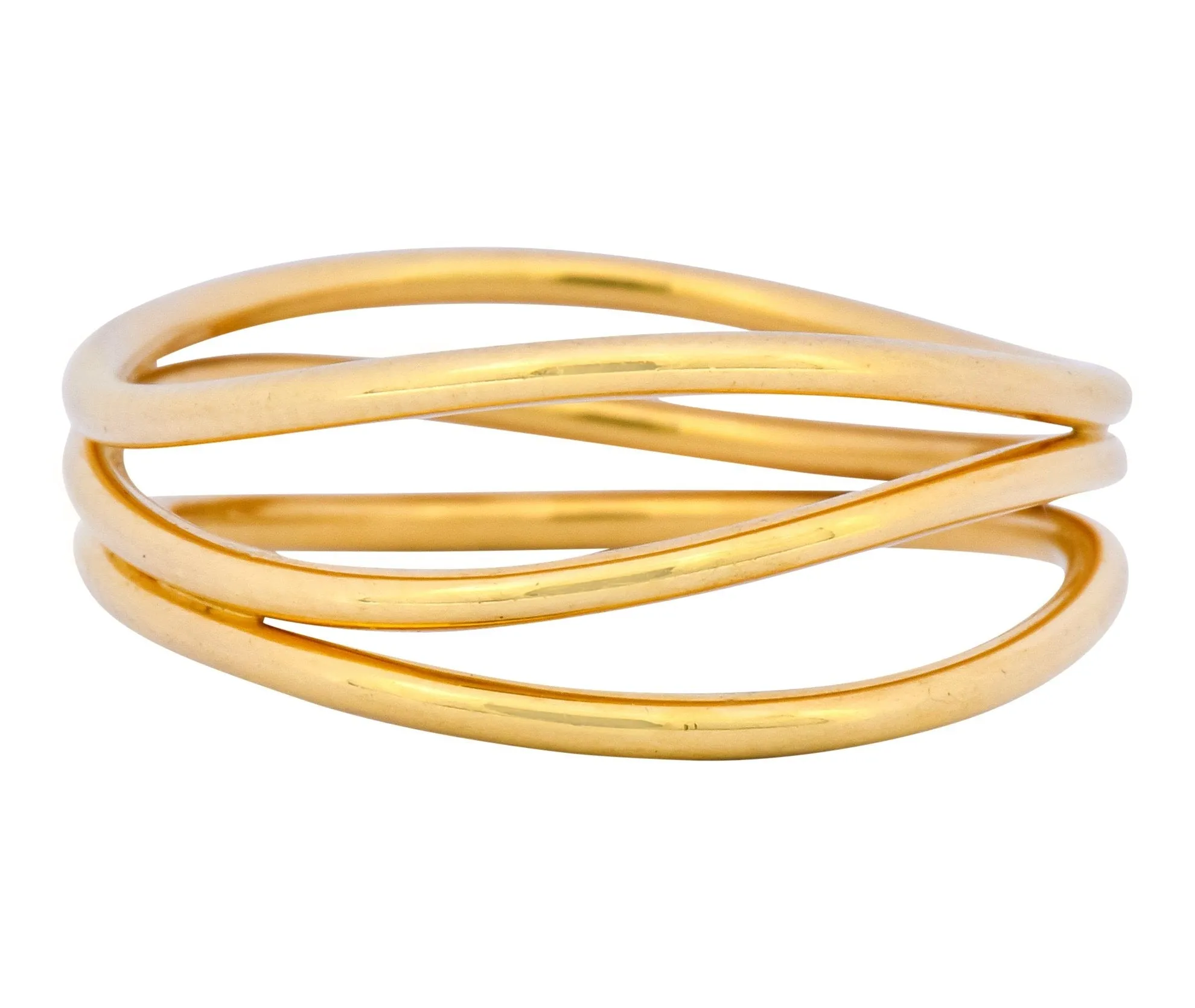 Contemporary Elsa Peretti Tiffany & Co. 18 Karat Gold Wave Band Ring