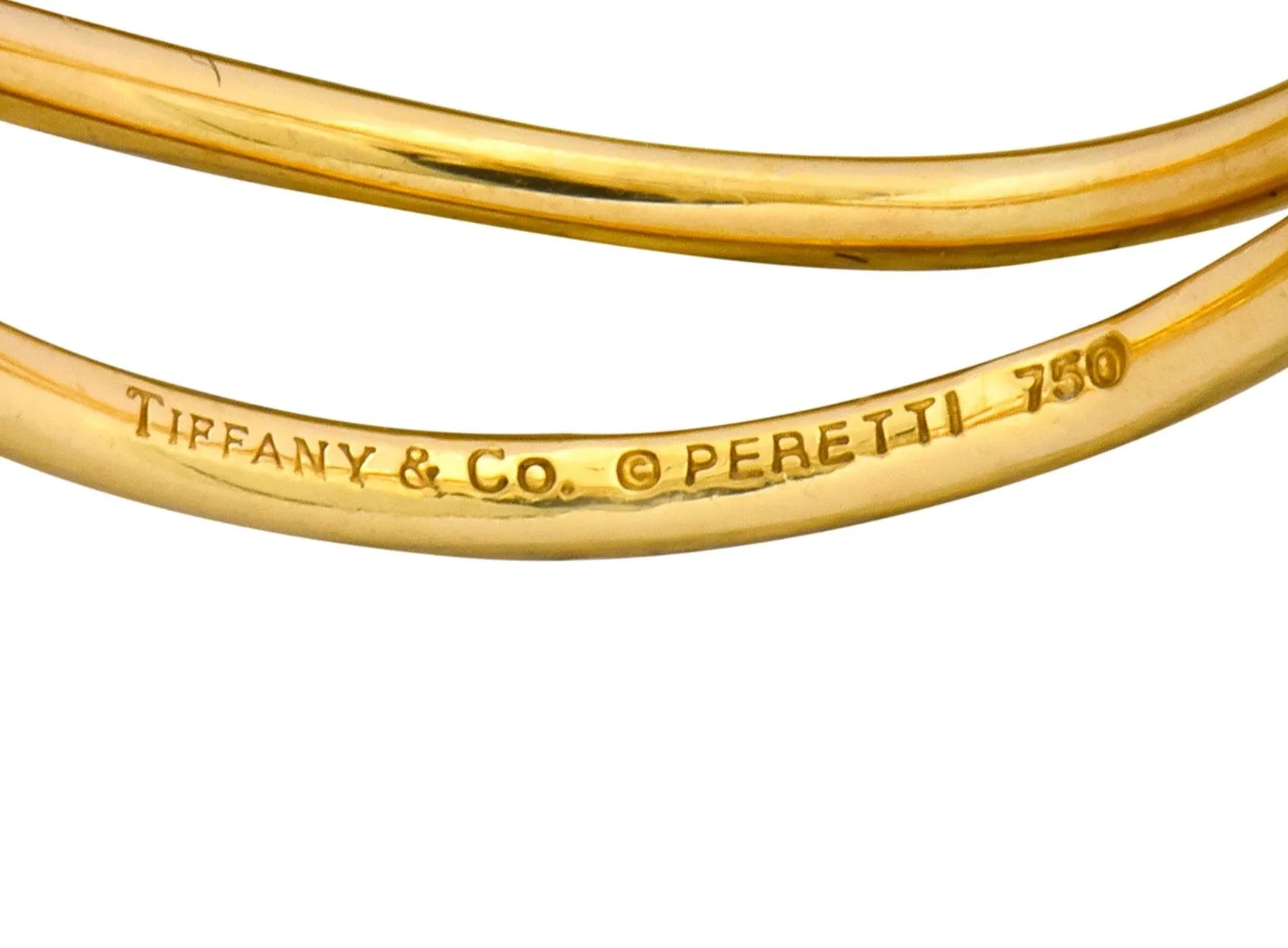 Contemporary Elsa Peretti Tiffany & Co. 18 Karat Gold Wave Band Ring