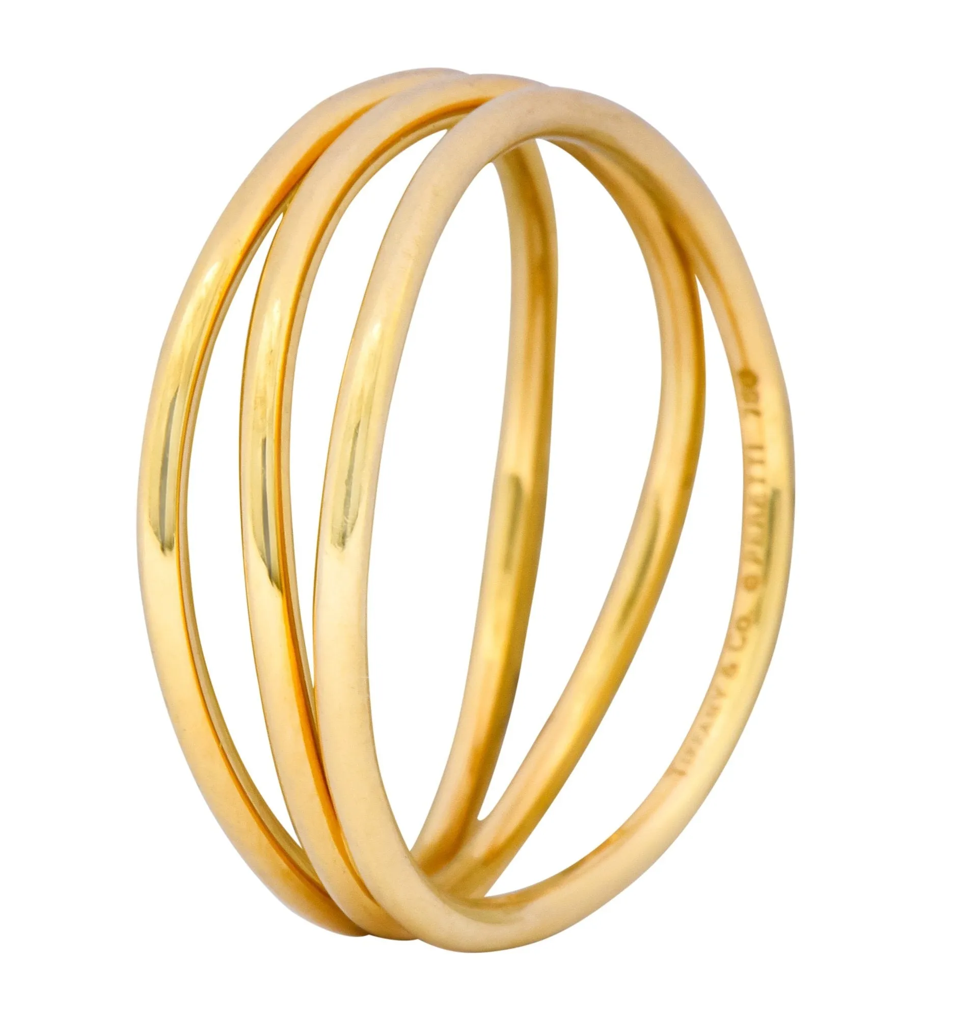 Contemporary Elsa Peretti Tiffany & Co. 18 Karat Gold Wave Band Ring