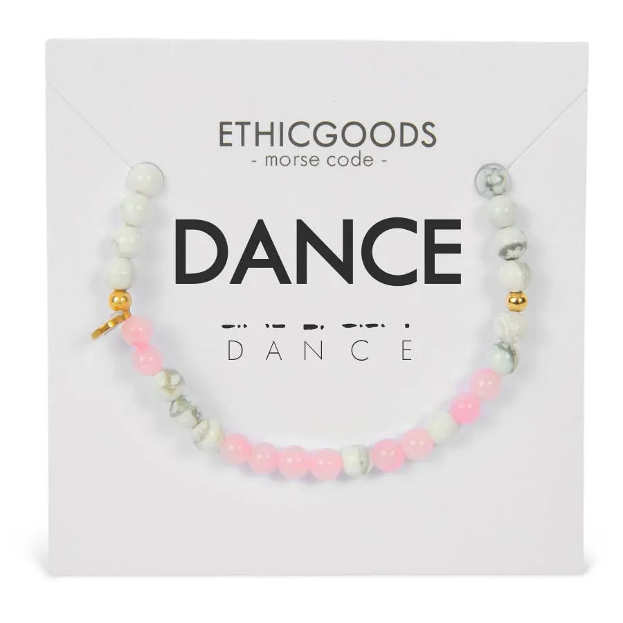 Dance Morse Code Bracelet