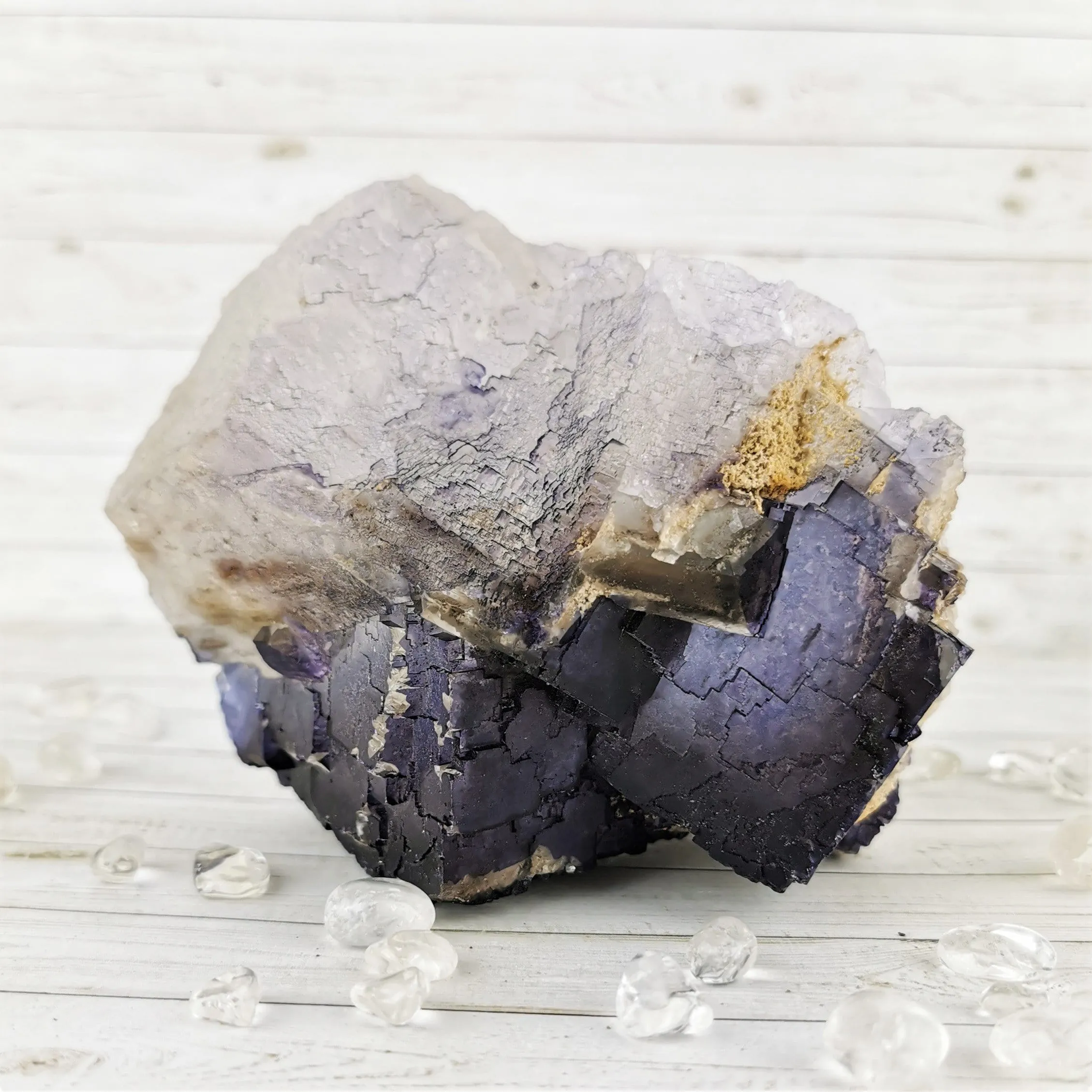 Dark Purple Fluorite Specimen