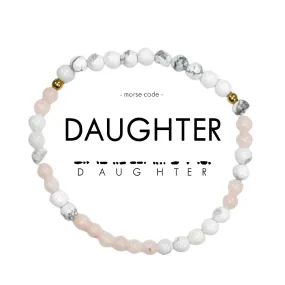 Daughter Morse Code Bracelet