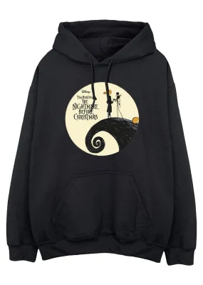 Disney The Nightmare Before Christmas Moon Women Black Hoodie